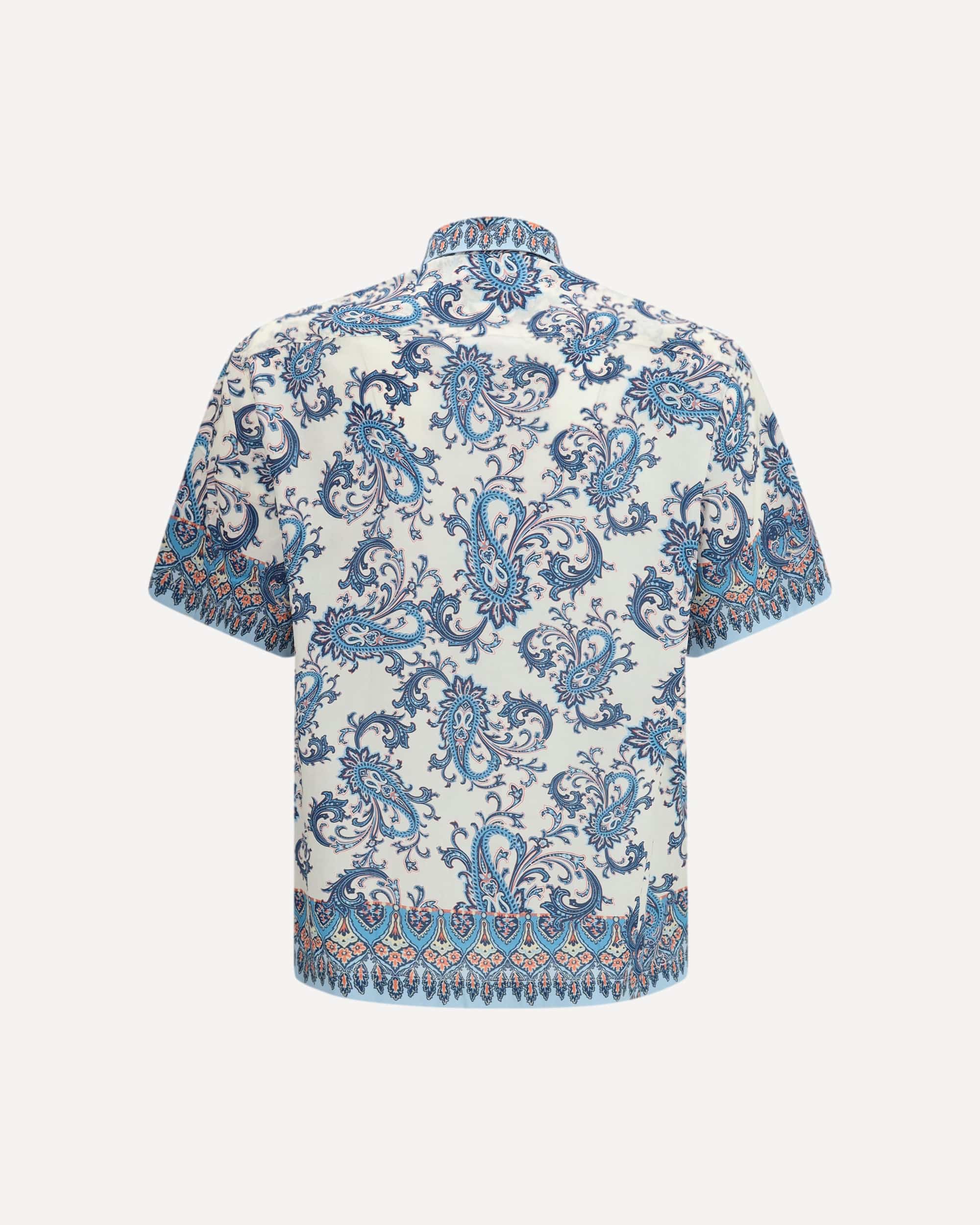 Etro Cotton Shirt With Floral And Paisley Motif - alternate view
