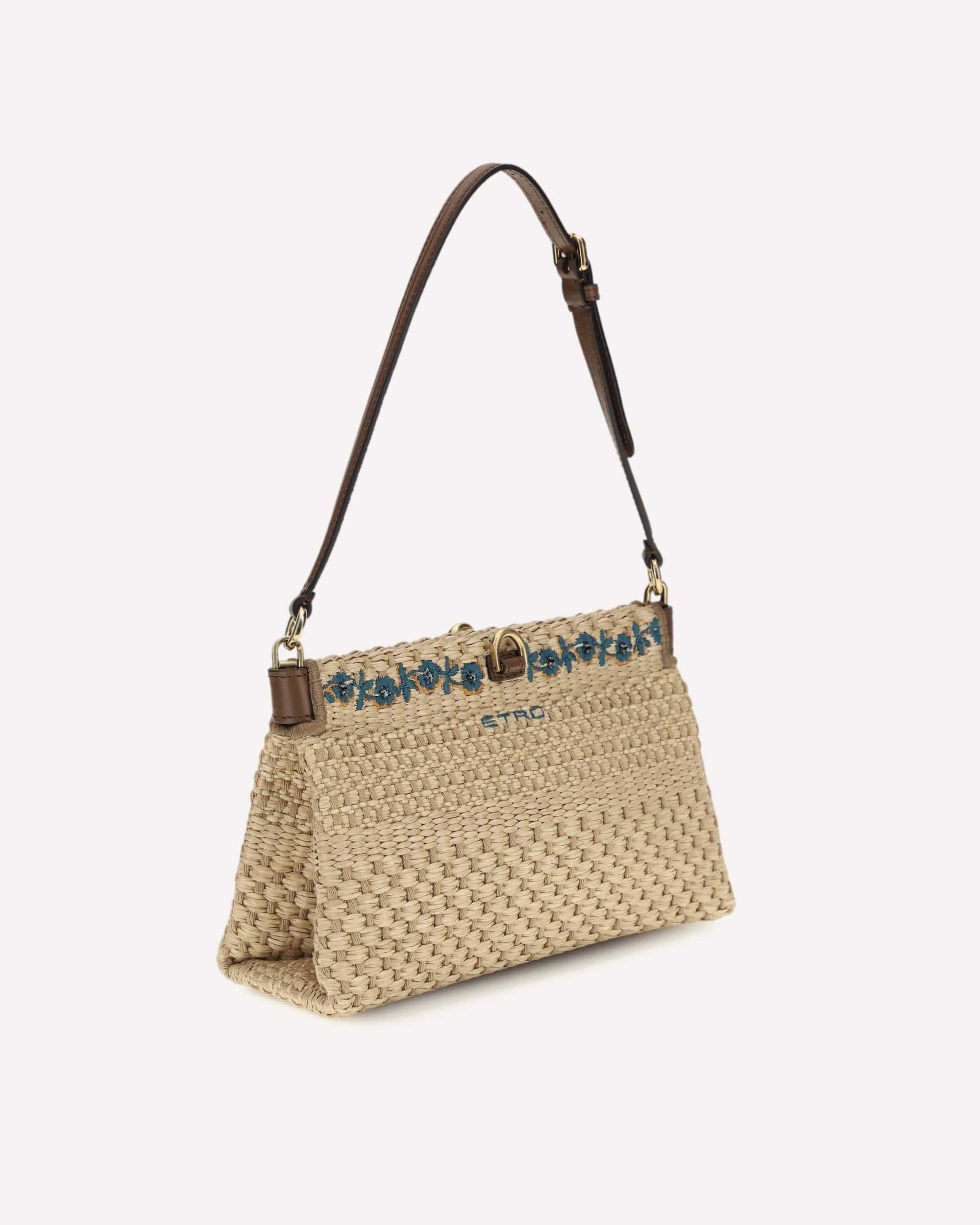 Etro Floral-Embroidered Clutch Bag