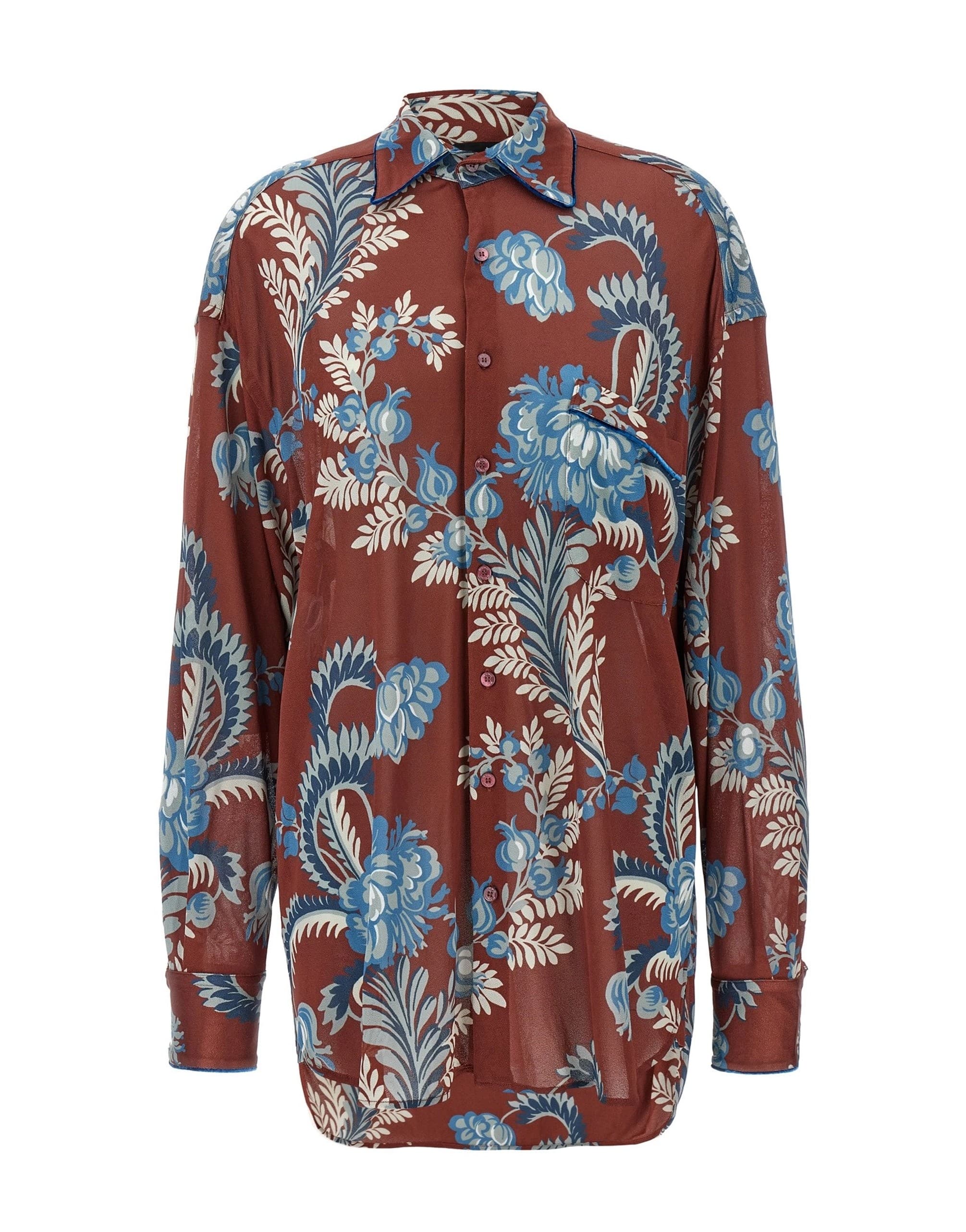 Etro Etro Floral Foliage Print Shirt