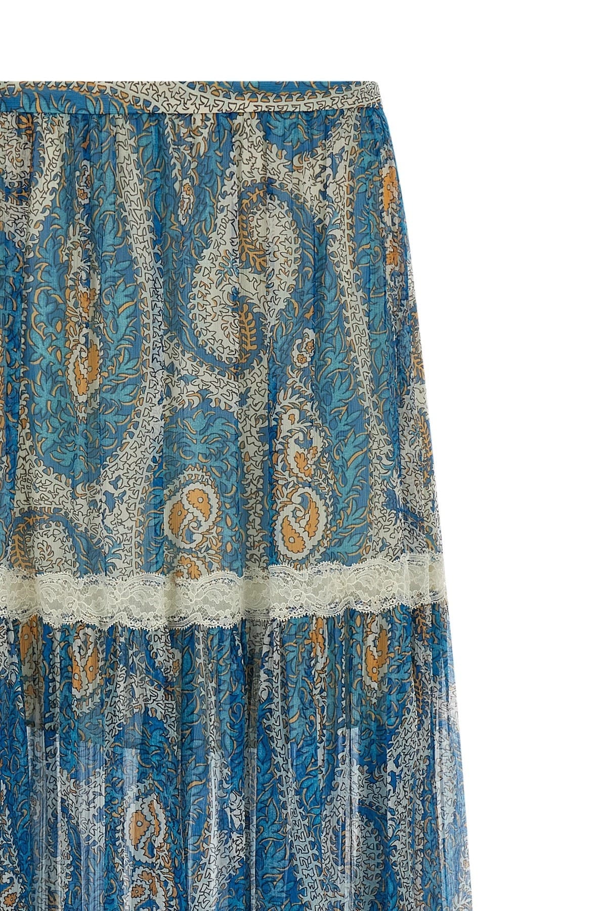Etro Etro Lace Insert Maxi Skirt
