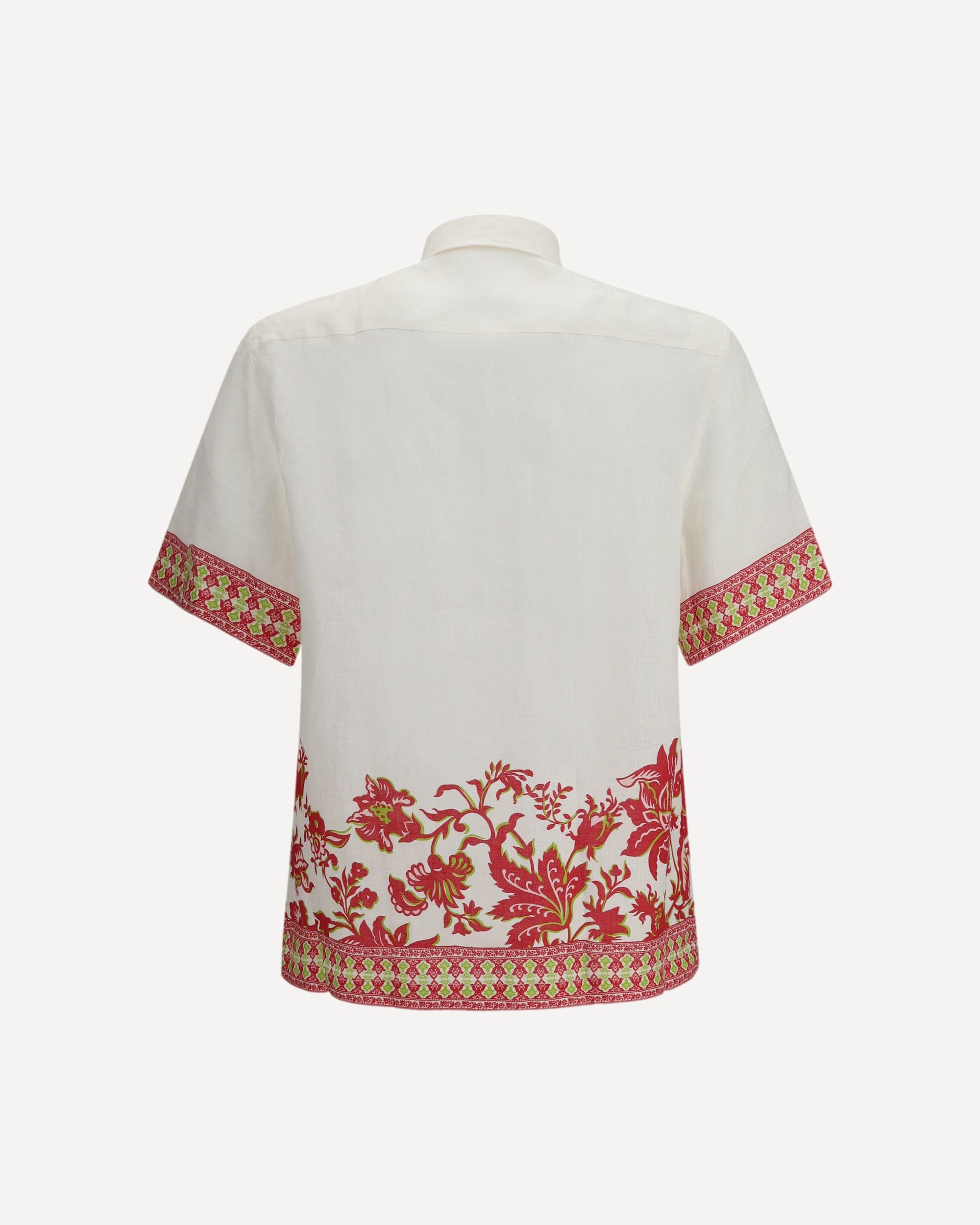 Etro Linen Shirt With Floral Print And Short Sleeves - alternate view