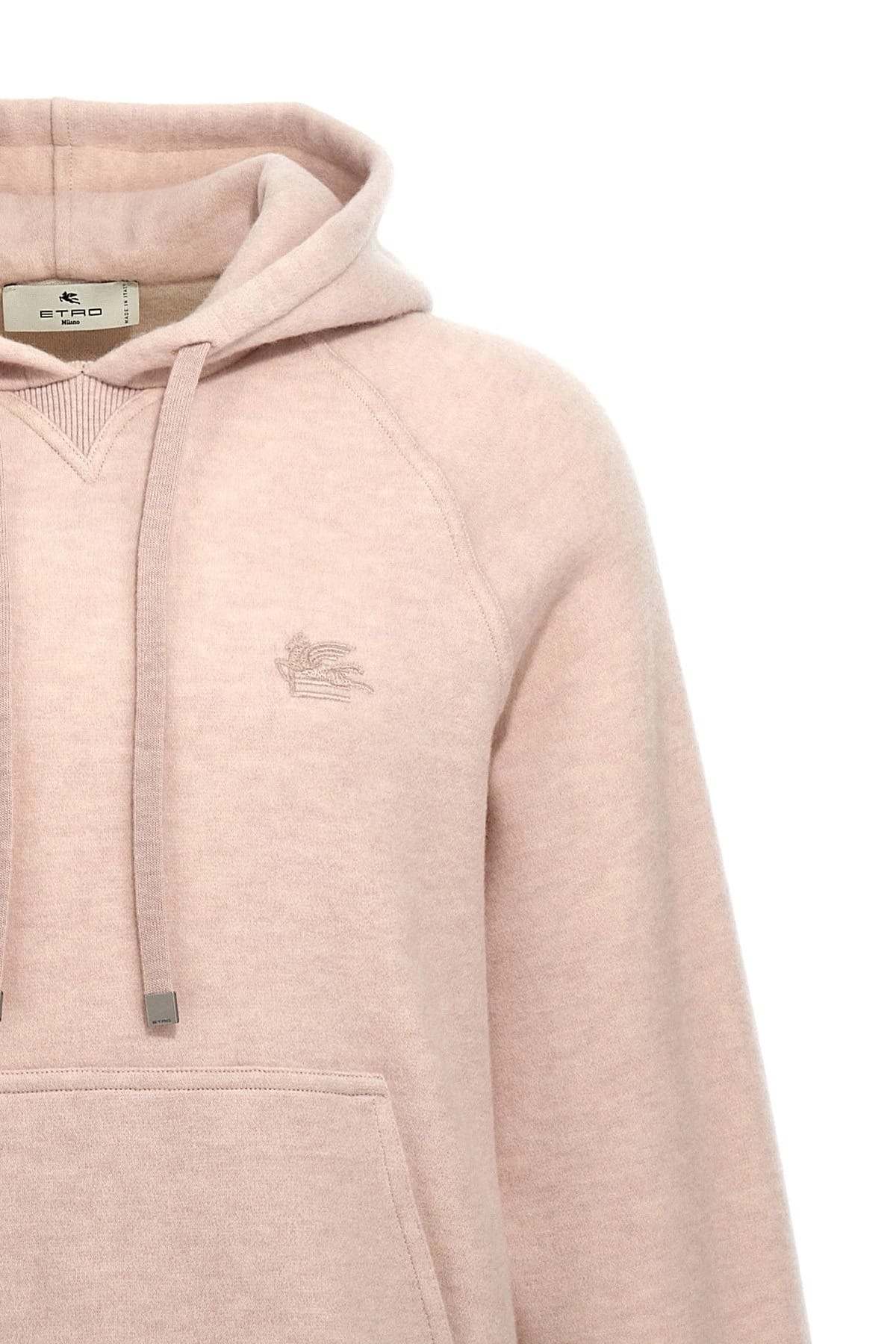 Etro Etro Logo Embroidered Wool Hoodie
