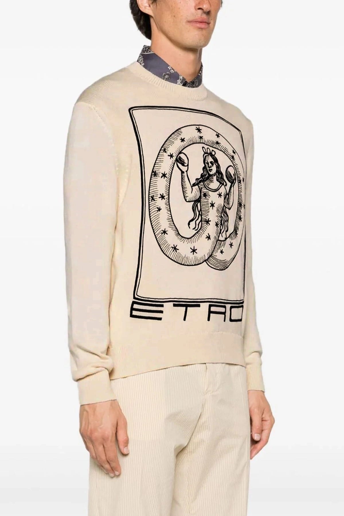 Etro كنزة Etro بتطريز الشعار - alternate view