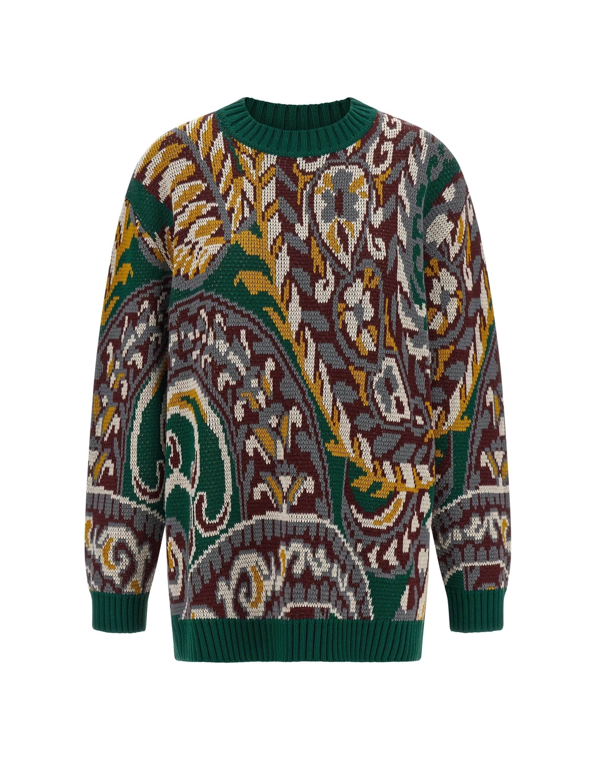 Etro Etro Multicolor Jacquard Wool Sweater