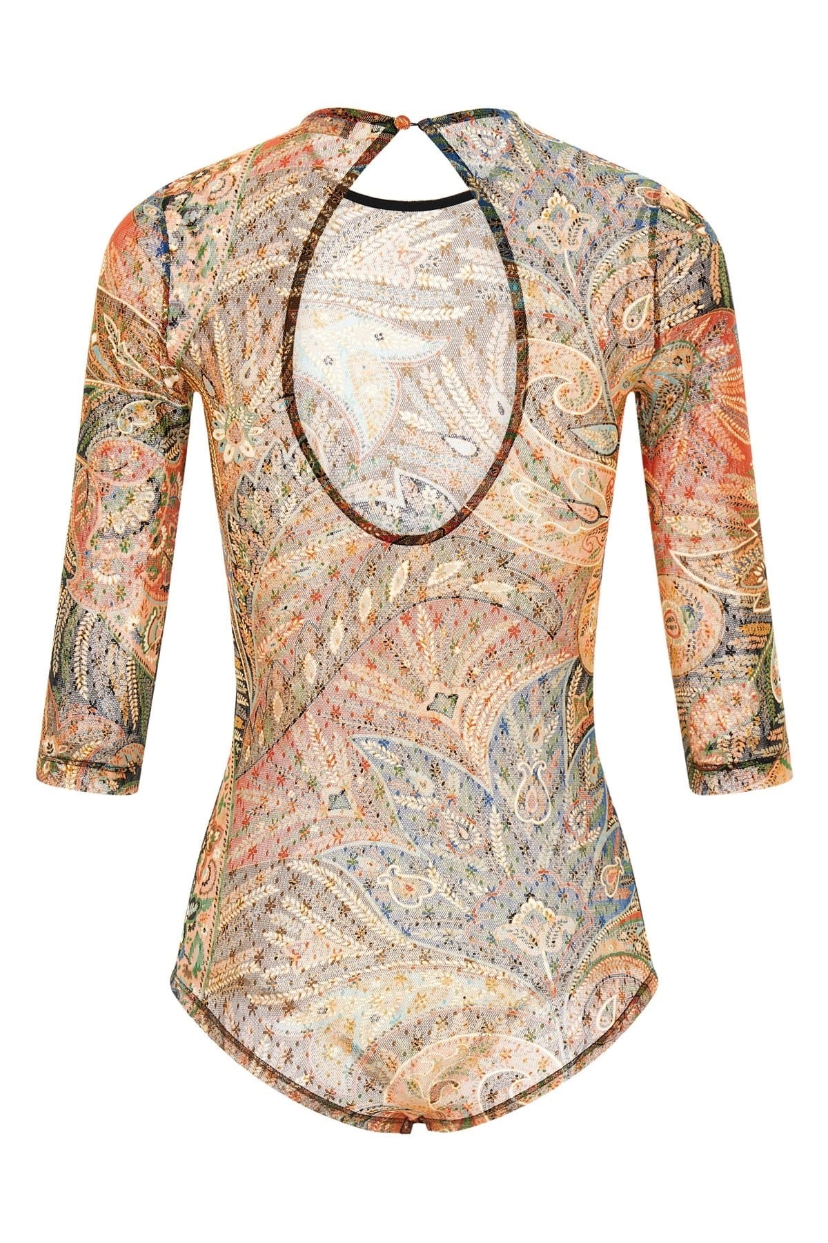 Etro Body mit Paisley- und Blattmuster