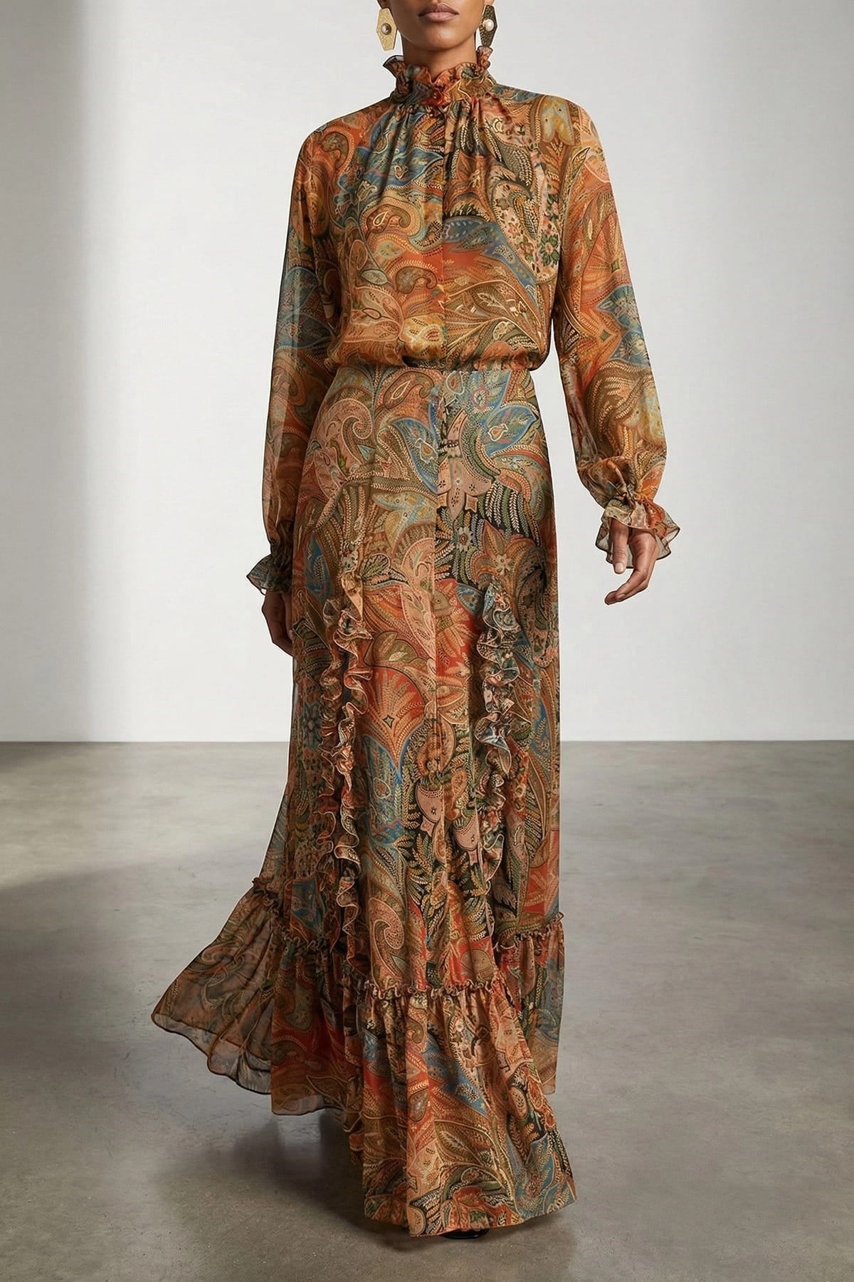 Etro Paisley Foliage Maxi Skirt - alternate view