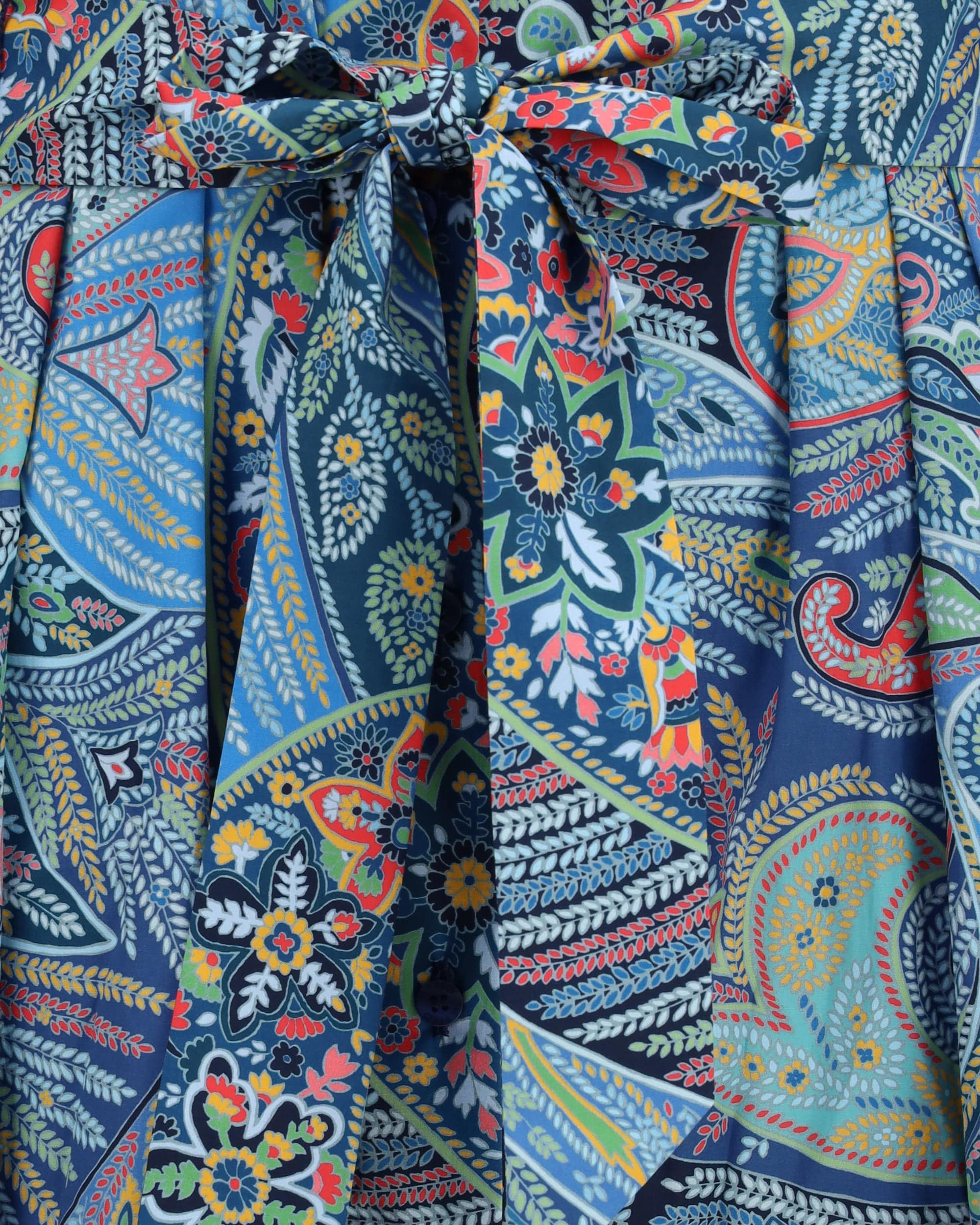 Etro Paisley Print Cotton-Blend Shirt Dress