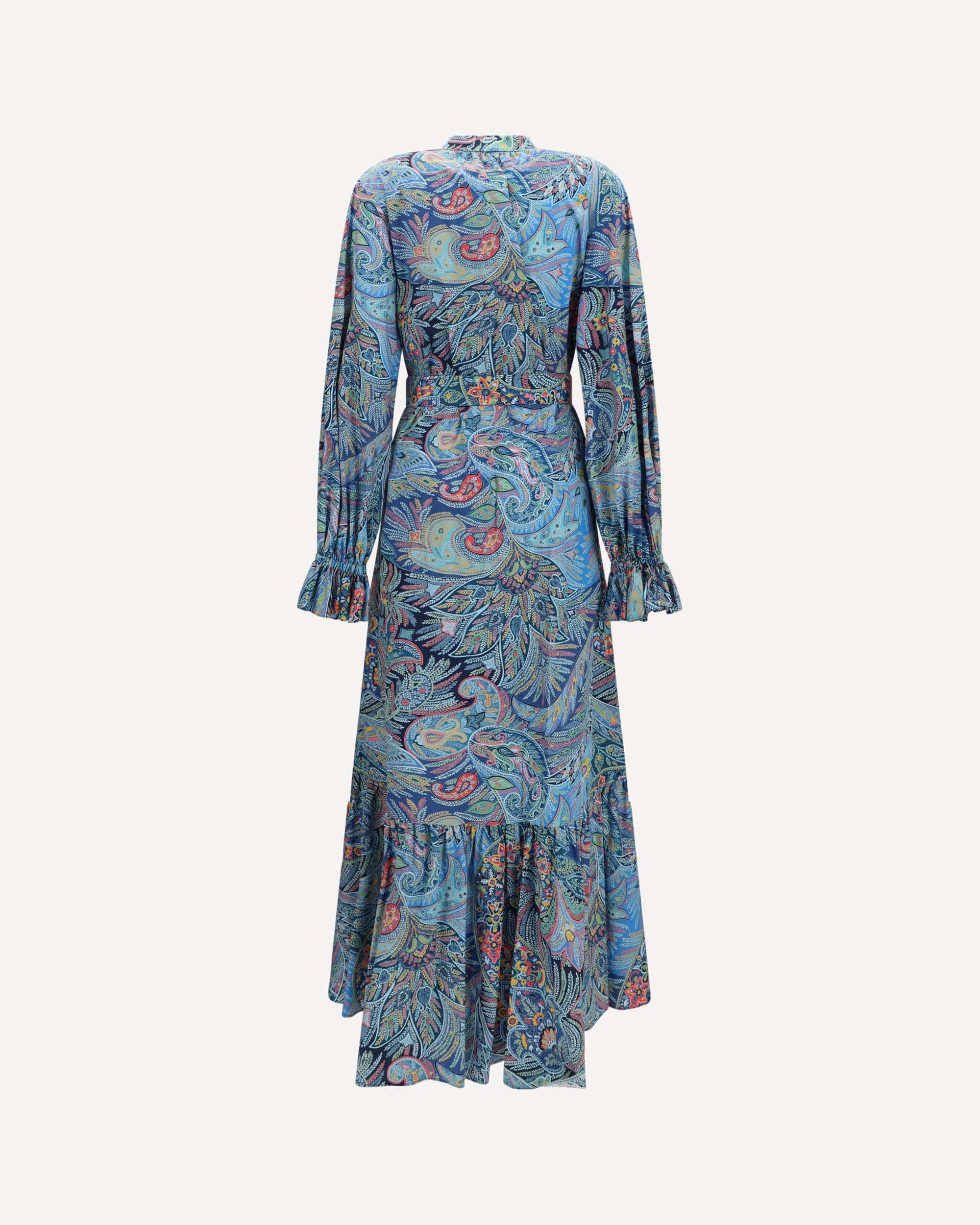 Etro Paisley Print Cotton-Blend Shirt Dress