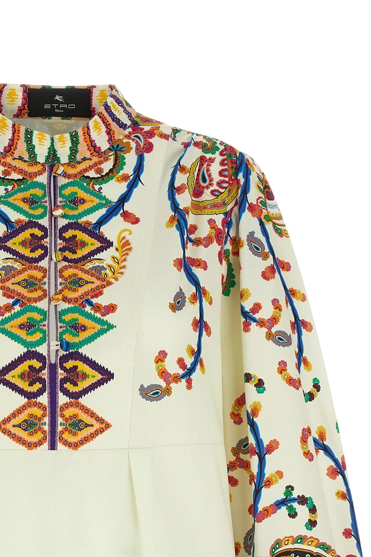 Etro Etro Paisley Print Poplin Mini Dress
