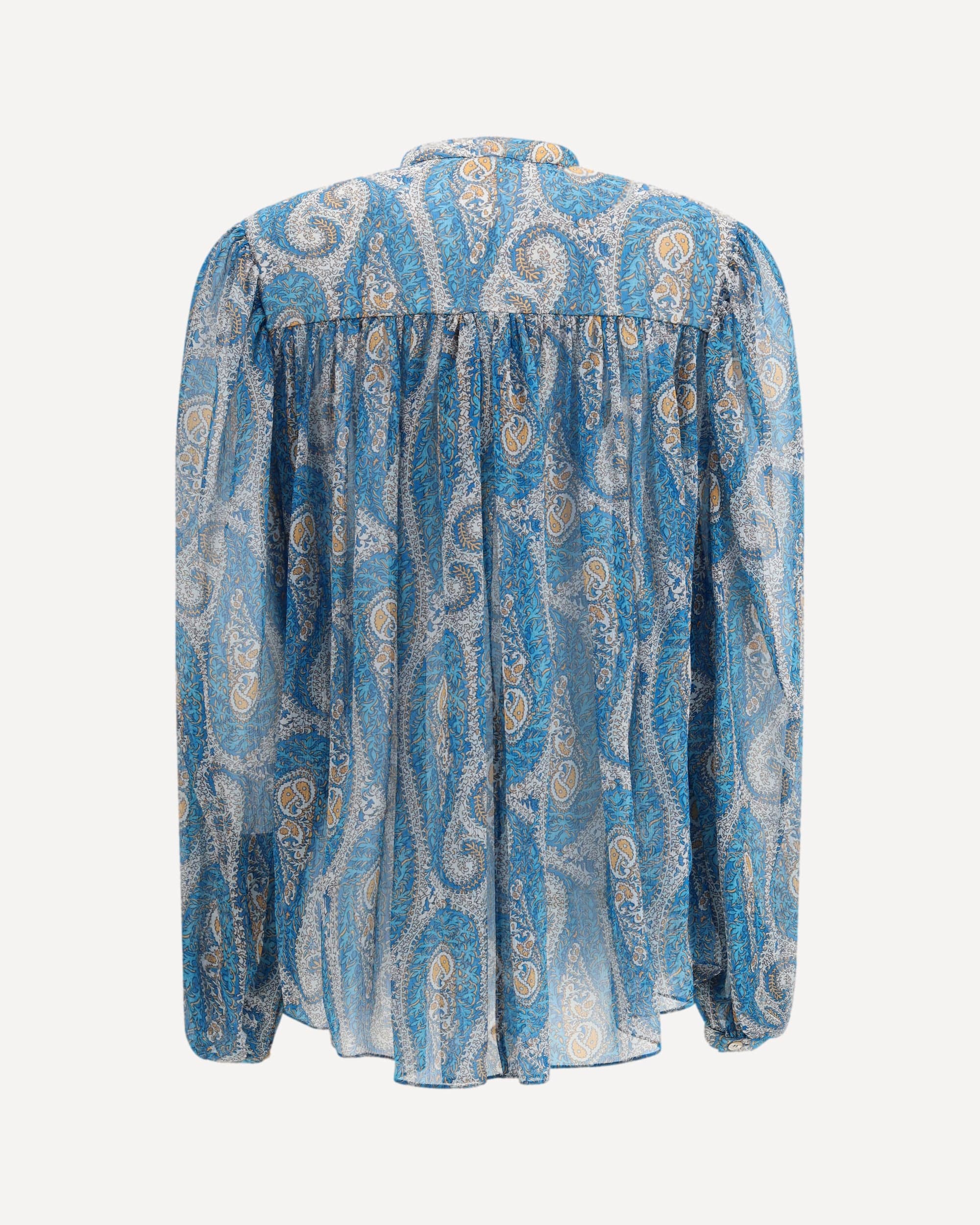Etro Pleated Shirt With Band Collar - alternate view
