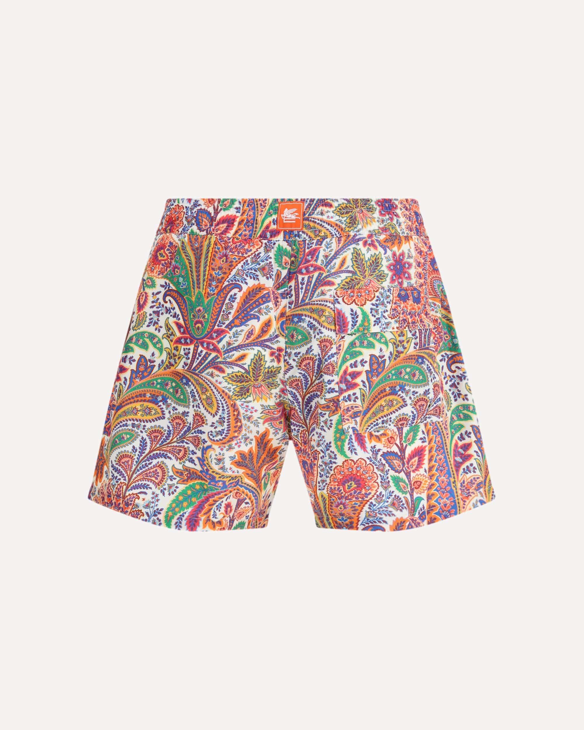 Etro Roma Swim Shorts With Placed Floral Print - alternate view