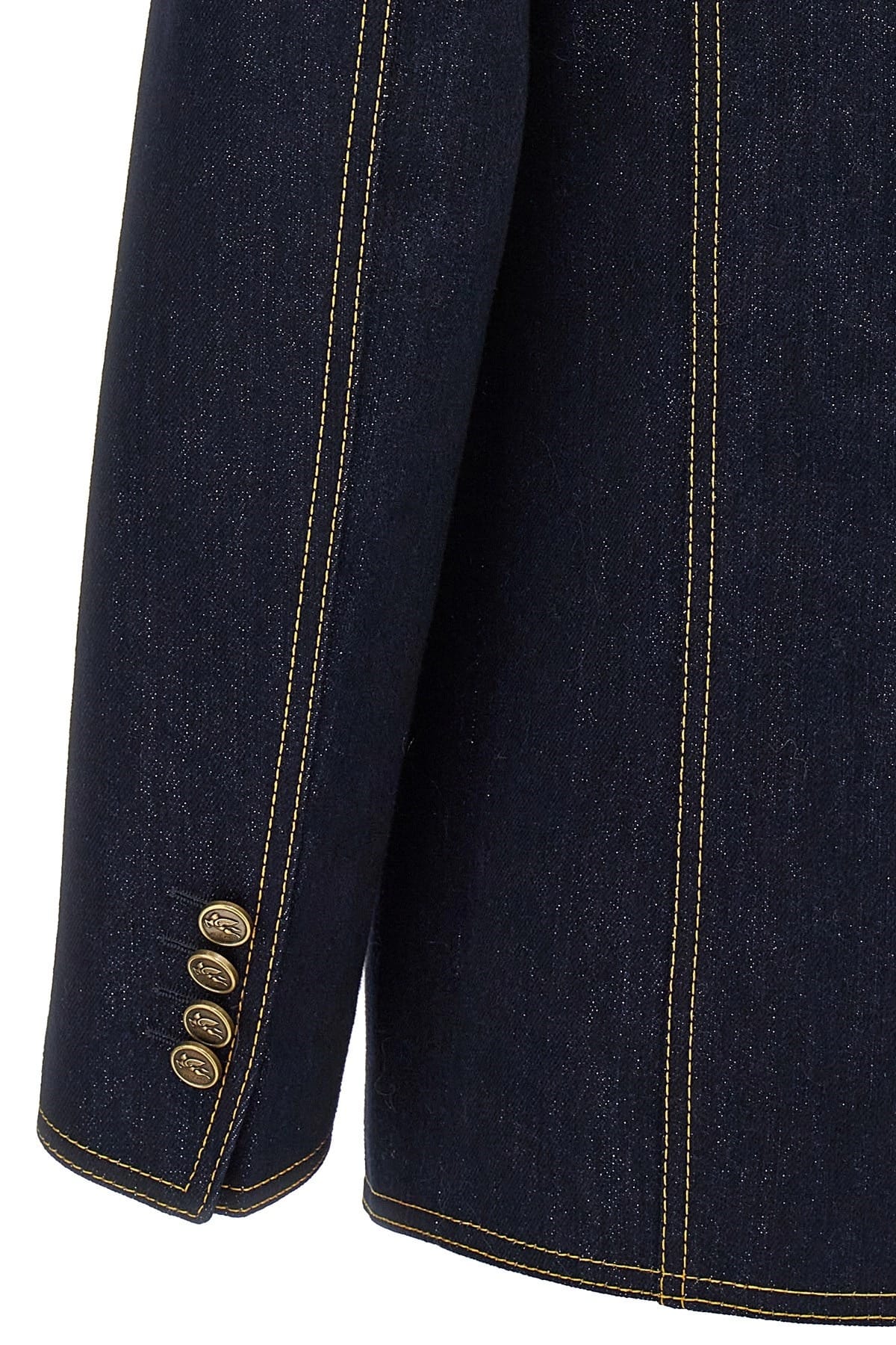 Etro Etro Single-Breasted Denim Blazer