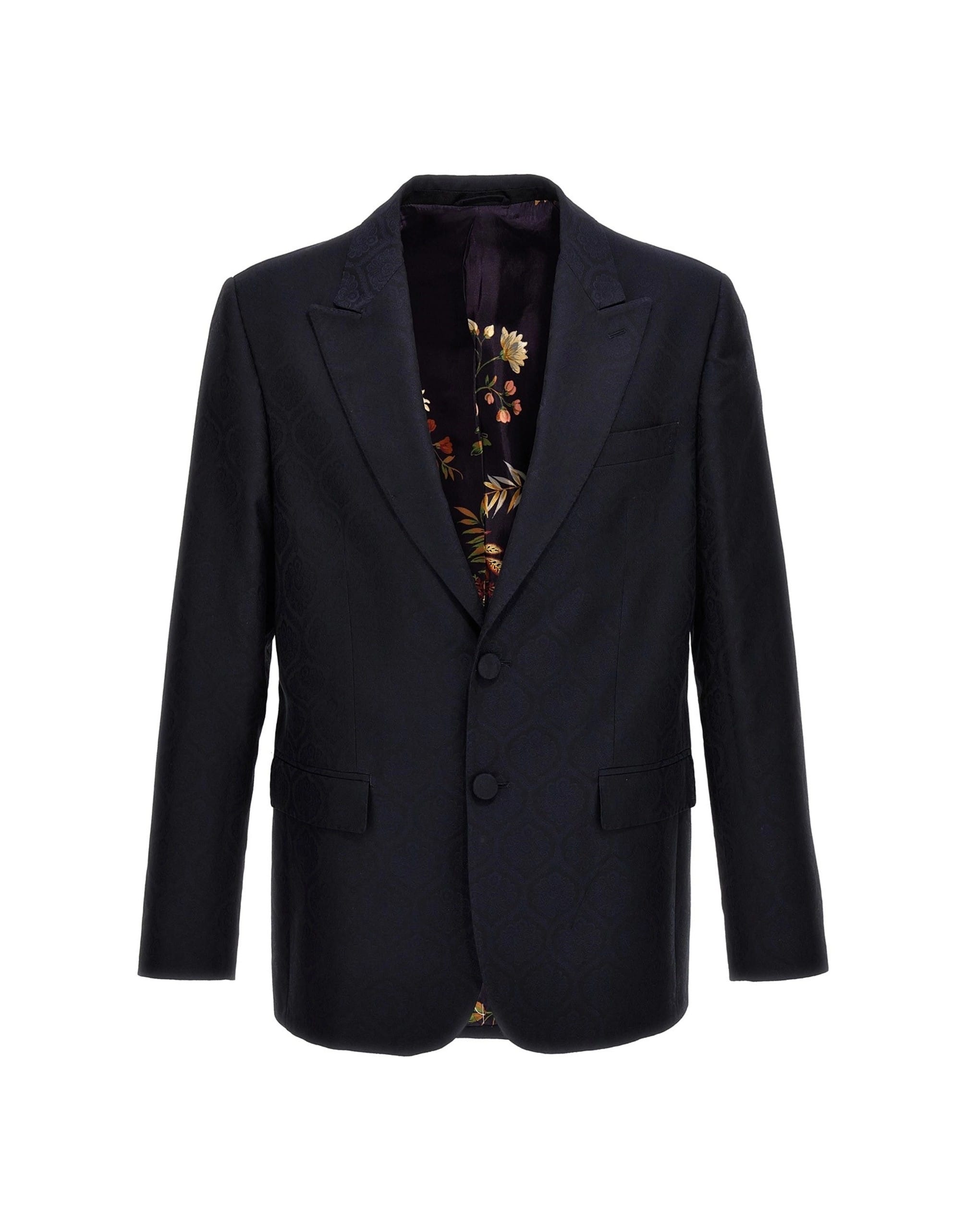 Etro Etro Single-Breasted Jacquard Blazer