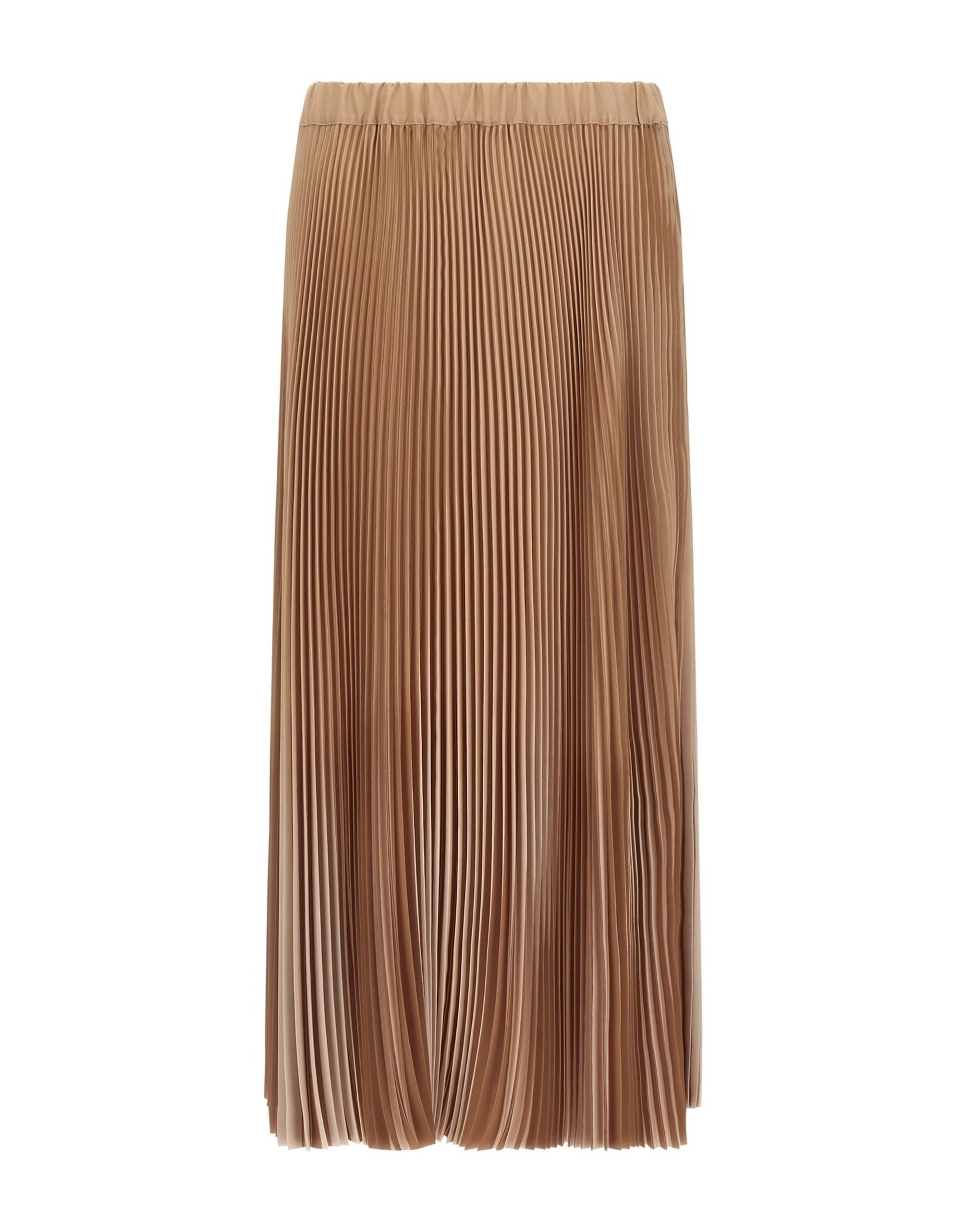 Fabiana Filippi Beige Two-Tone Pleated Midi Skirt