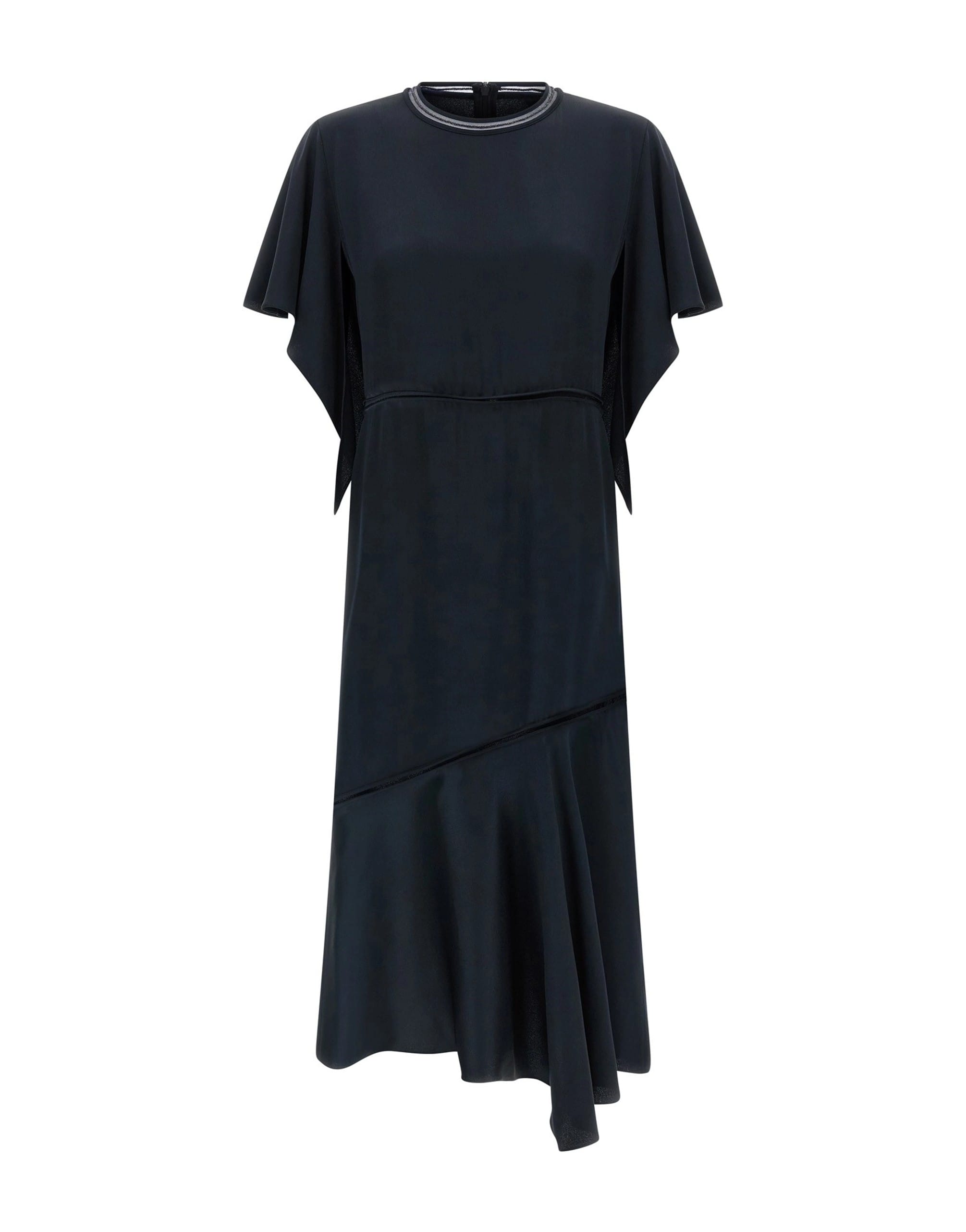 Fabiana Filippi Fabiana Filippi Blue Ruffle Cut-Out Midi Dress