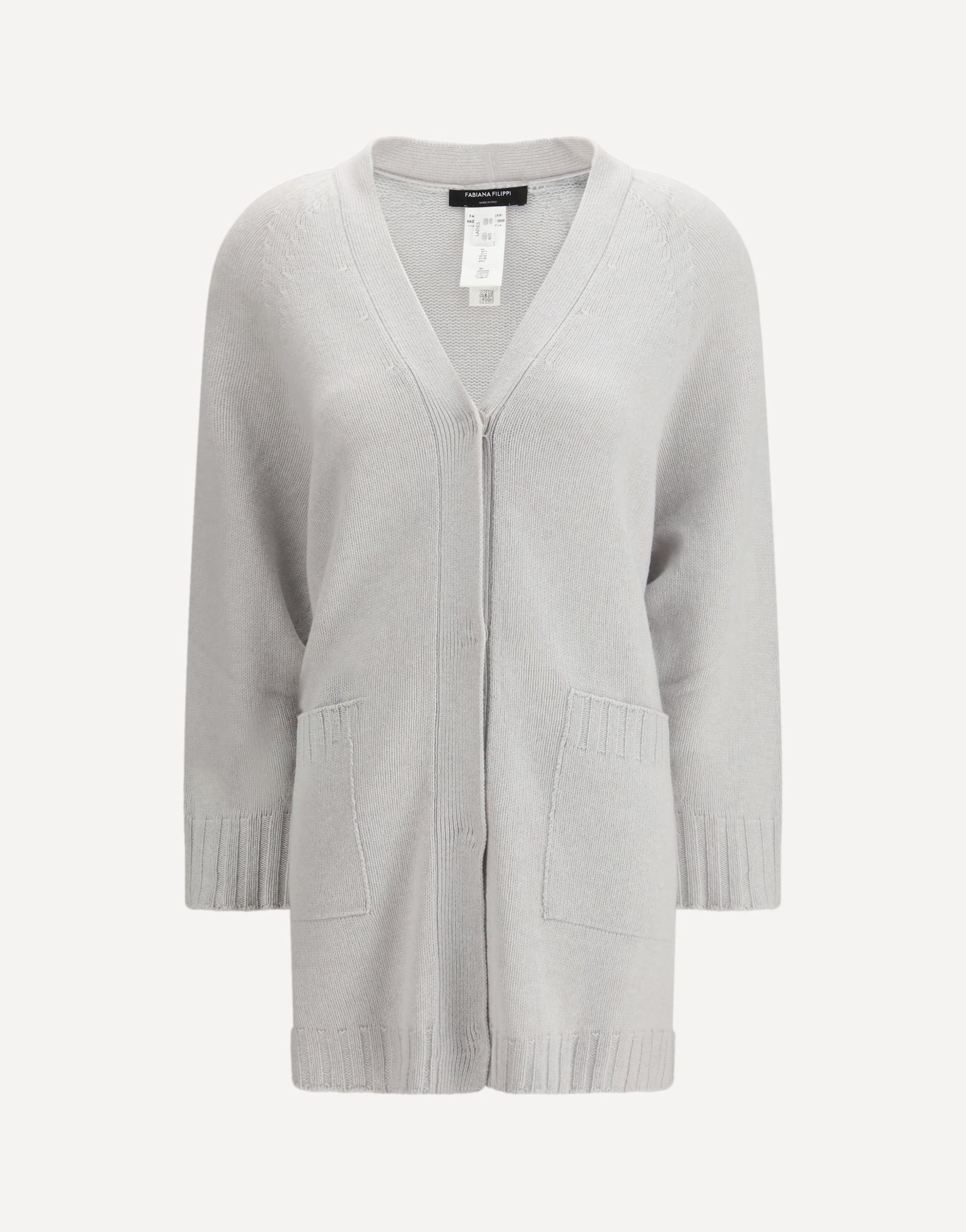 Fabiana Filippi Cardigan In Fine Knit With V-Neck