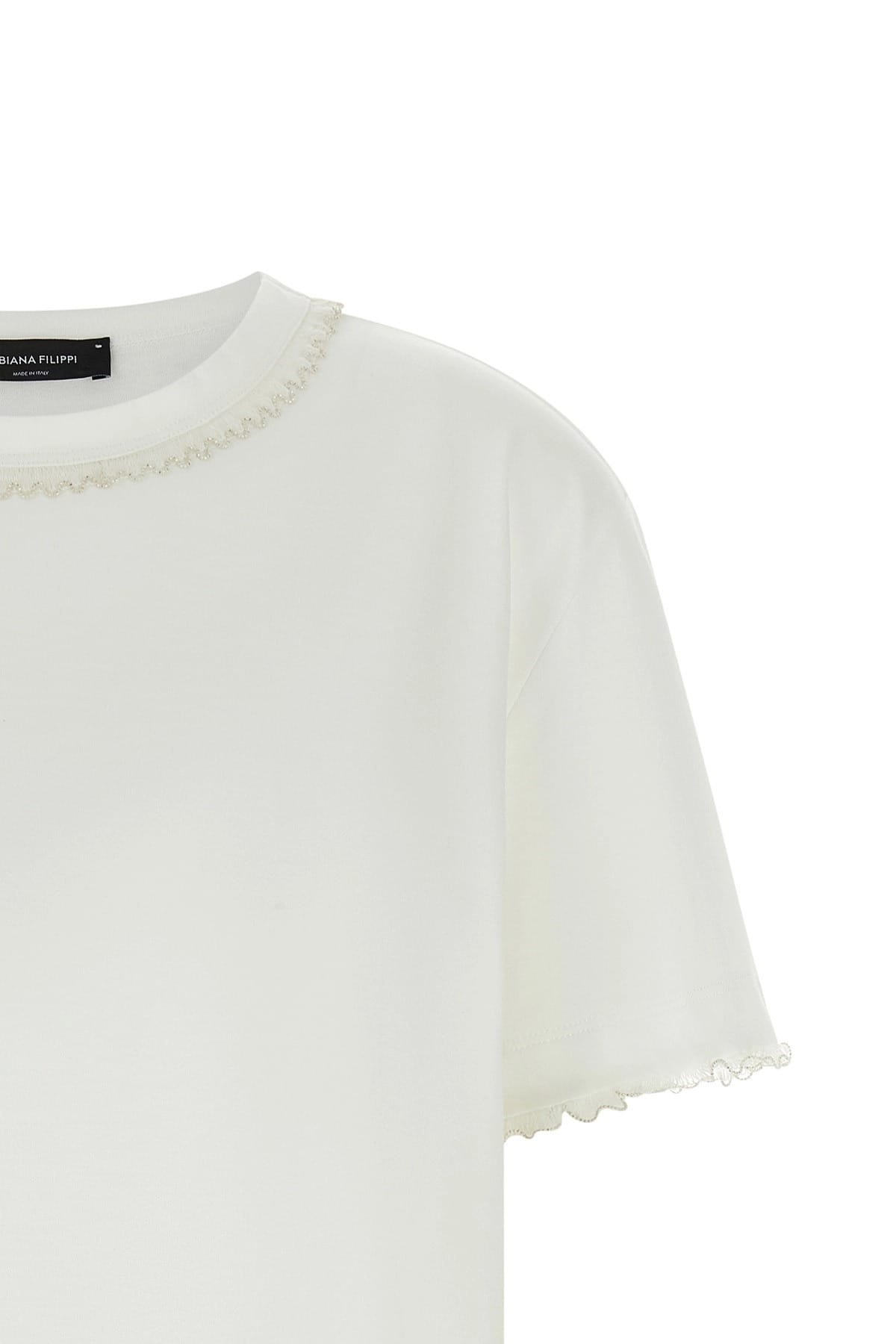 Fabiana Filippi Fabiana Filippi Embroidery Detail T-Shirt
