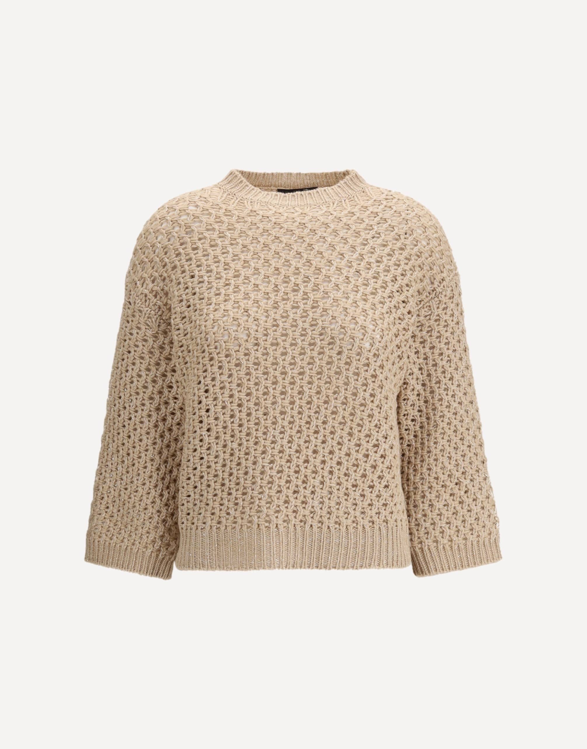 Fabiana Filippi Jumper Crafted From Platinum Yarn With Micro Sequins