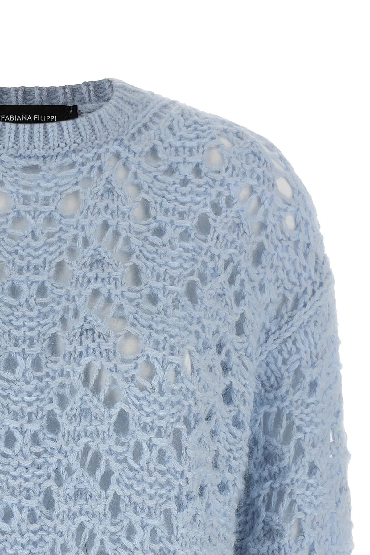 Fabiana Filippi Fabiana Filippi Openwork Wool Blend Sweater