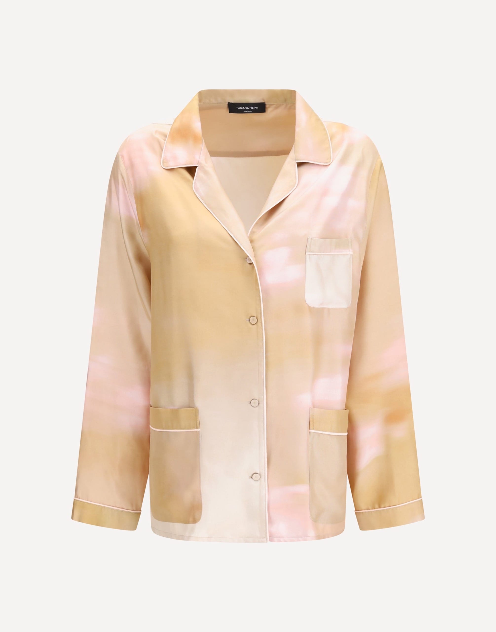 Fabiana Filippi Printed Silk Twill Shirt
