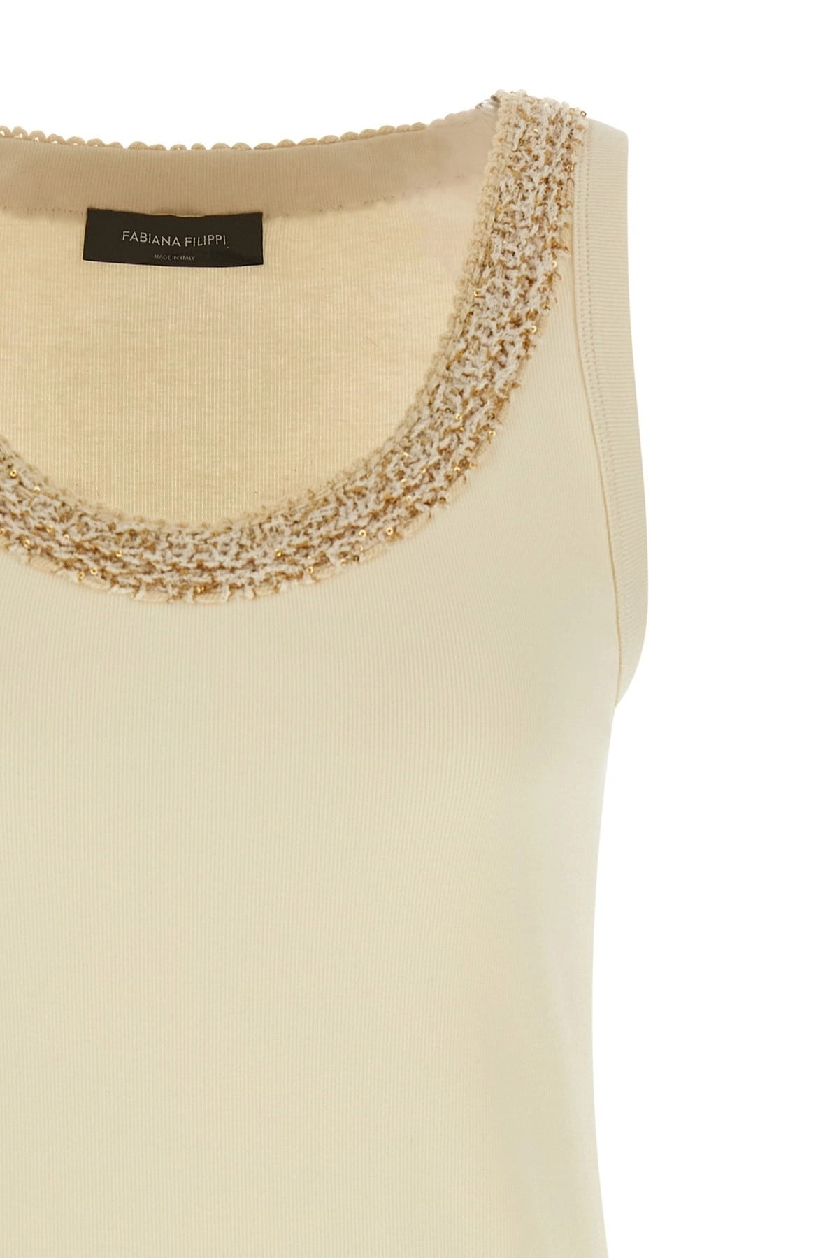 Fabiana Filippi Fabiana Filippi Tweed Insert Top