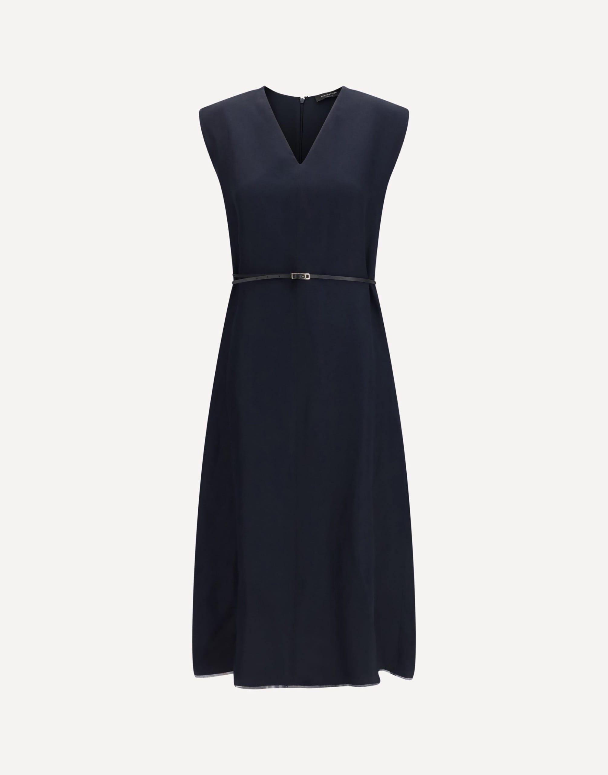 Fabiana Filippi V-Neck Belted Dress