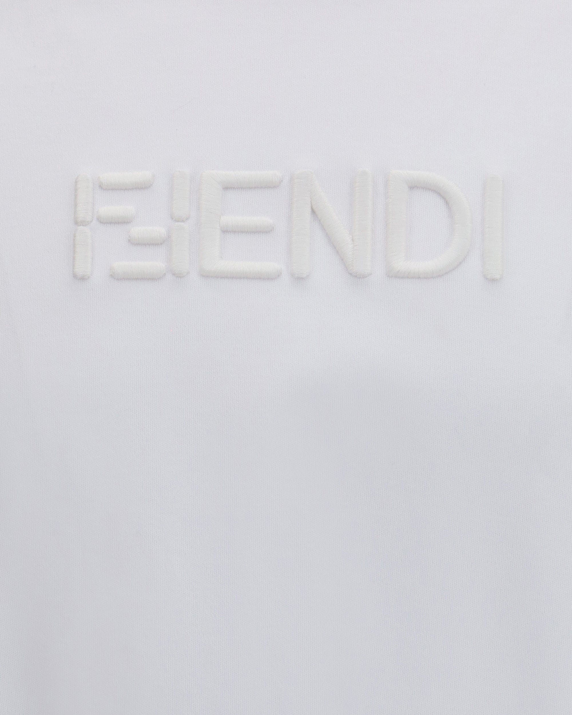 Fendi 100% Cotton Crew Neck T-Shirt