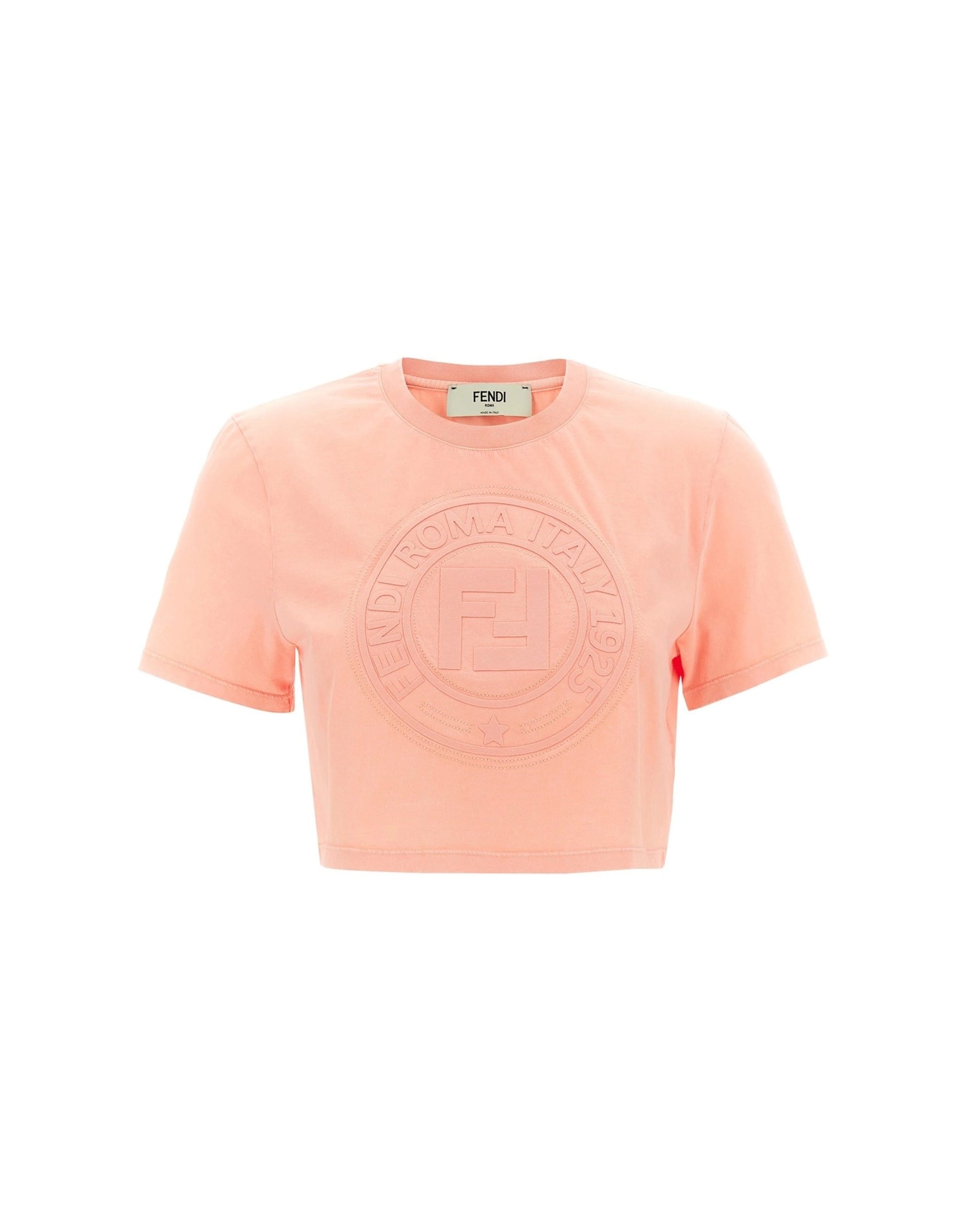 Fendi Fendi 3D Roma Crop T-Shirt