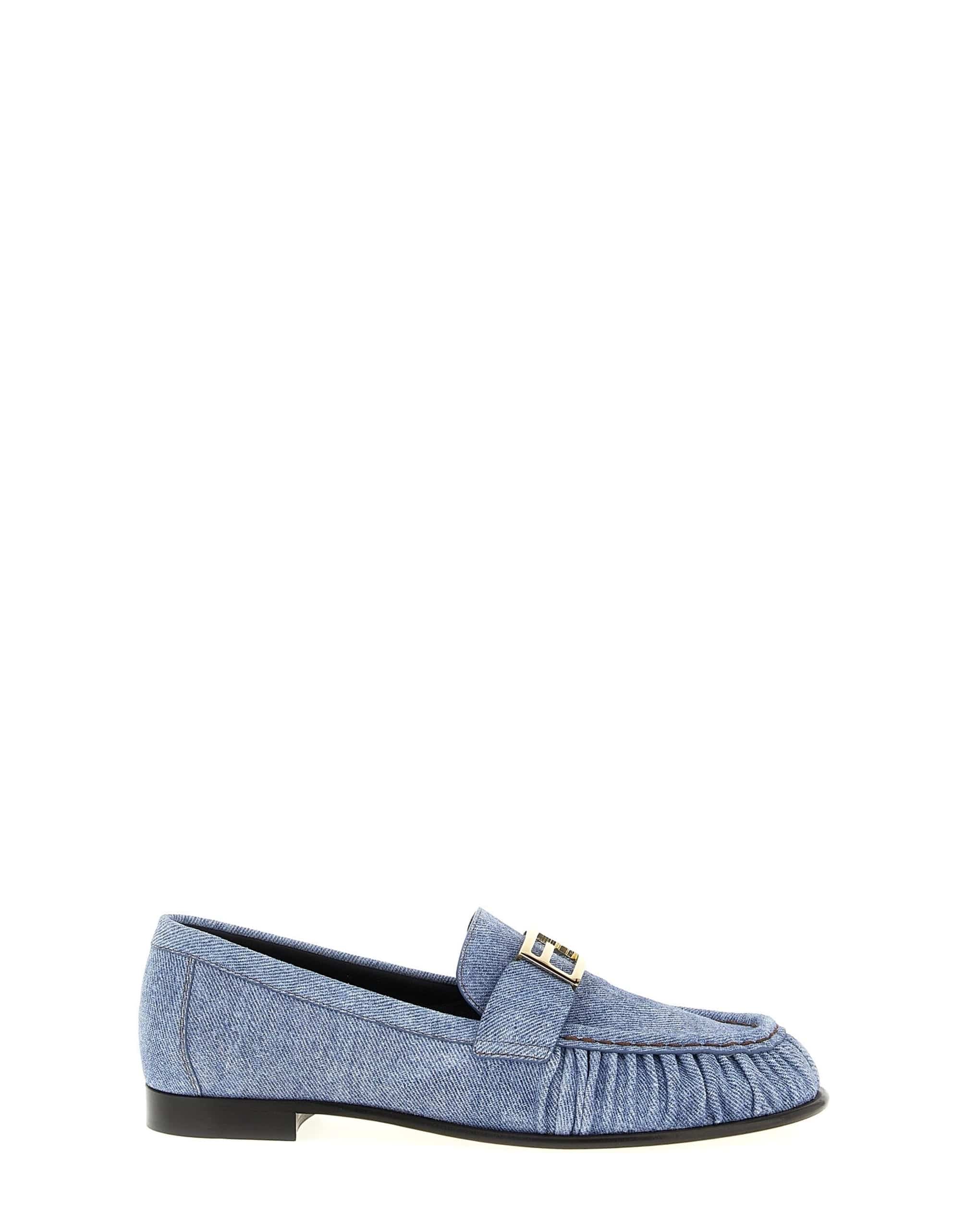 Fendi Fendi Baguette Denim Loafers