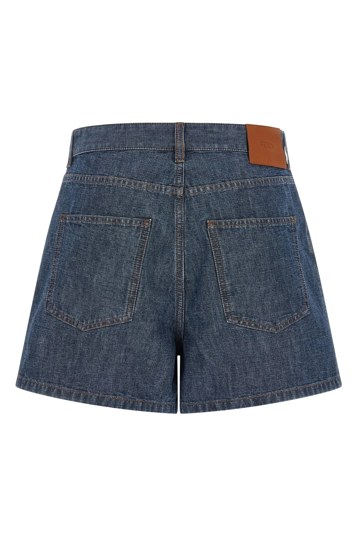Fendi Chambray Denim kurze Hose