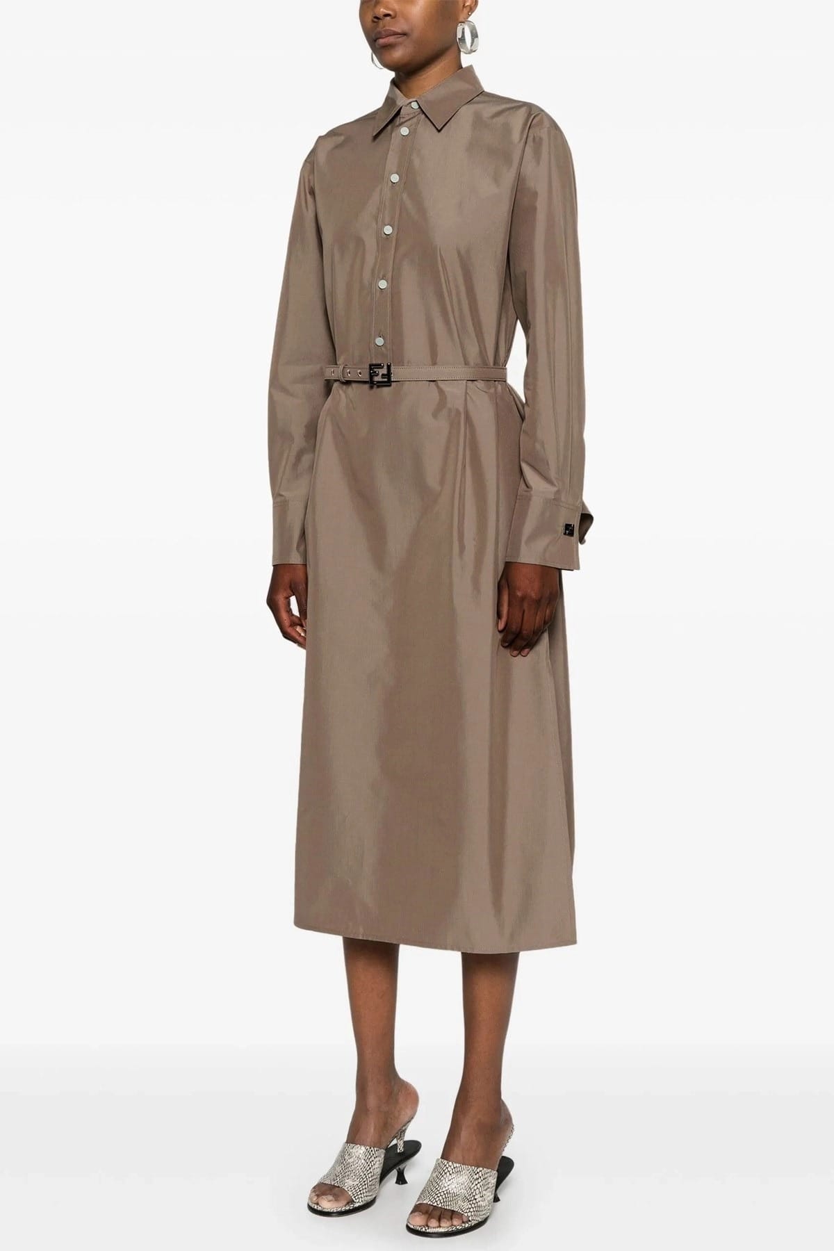 Fendi Fendi Chemisier Midi Dress