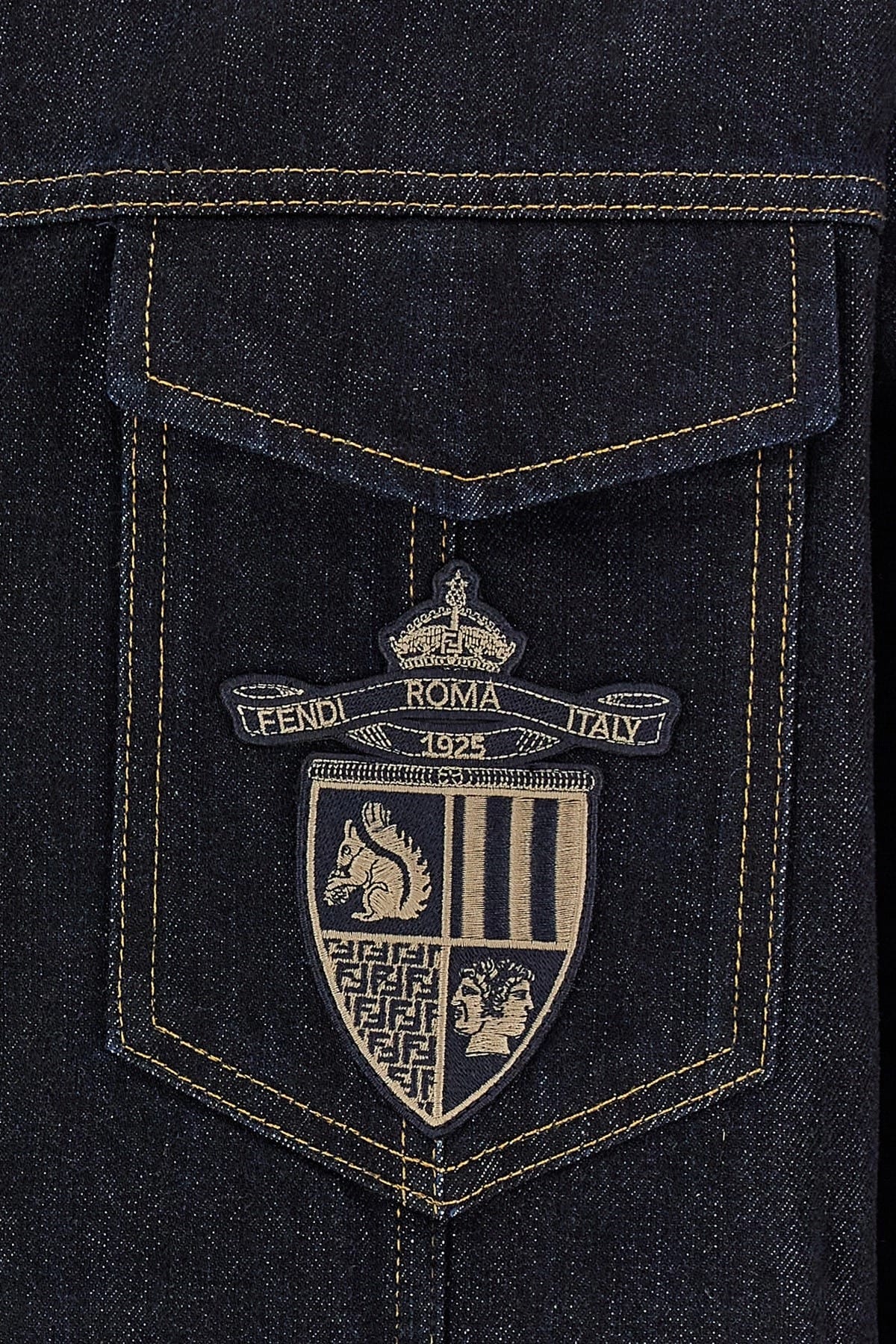 Fendi Fendi Crest Denim Jacket