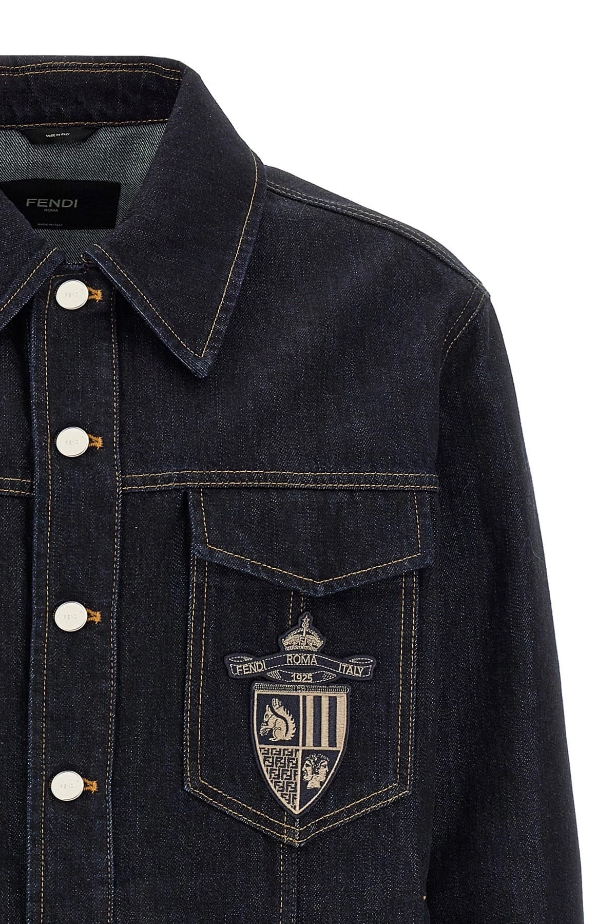 Fendi Fendi Crest Denim Jacket