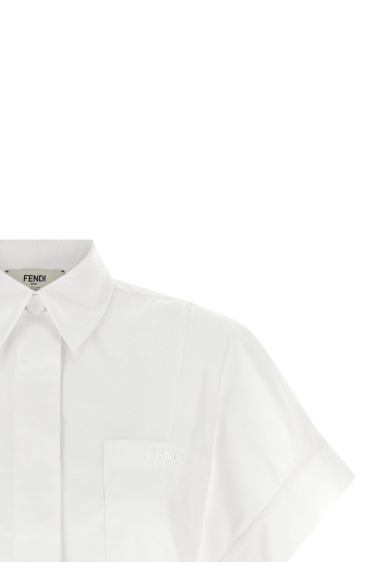 Fendi Crop Button Shirt