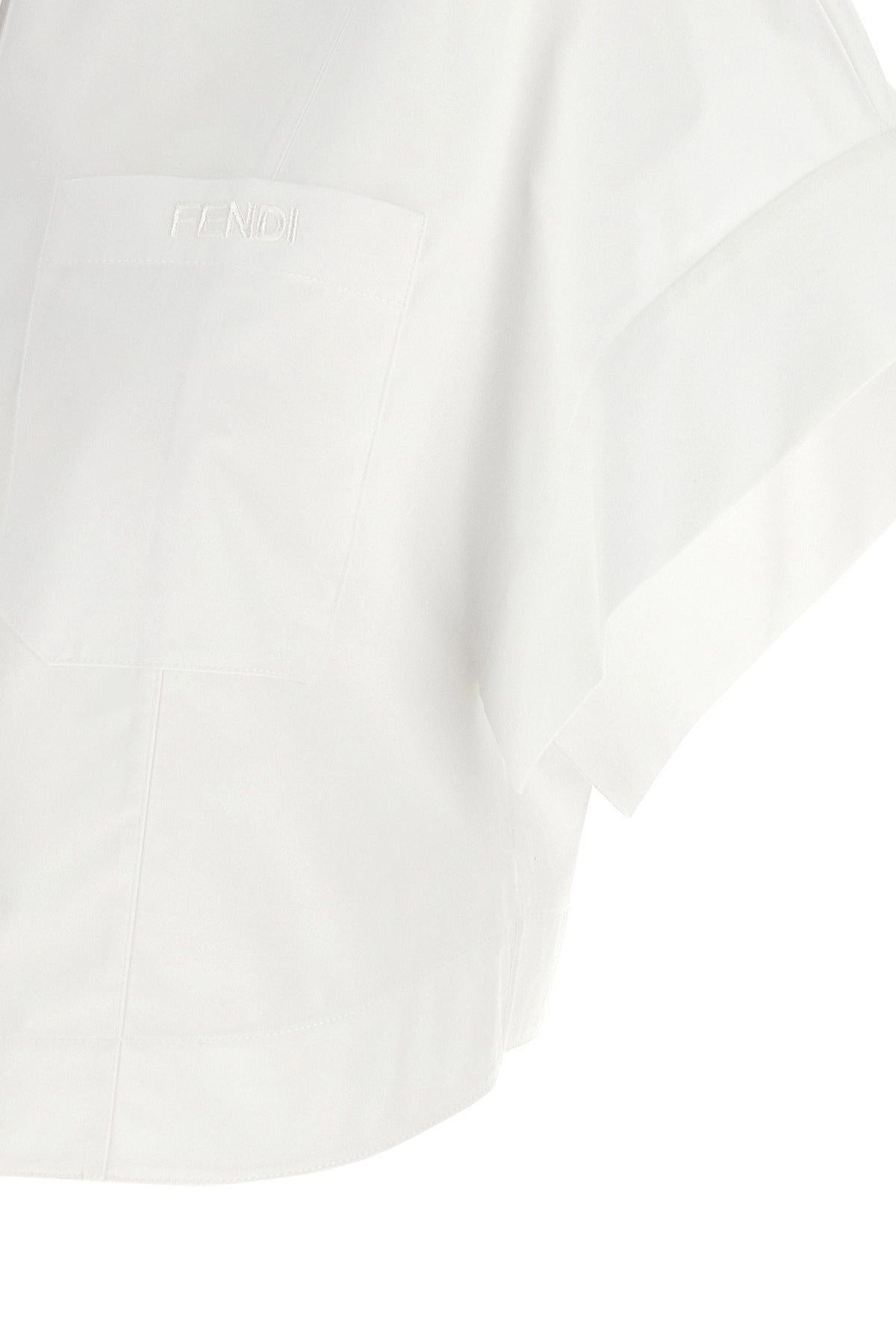 Fendi Crop Button Shirt