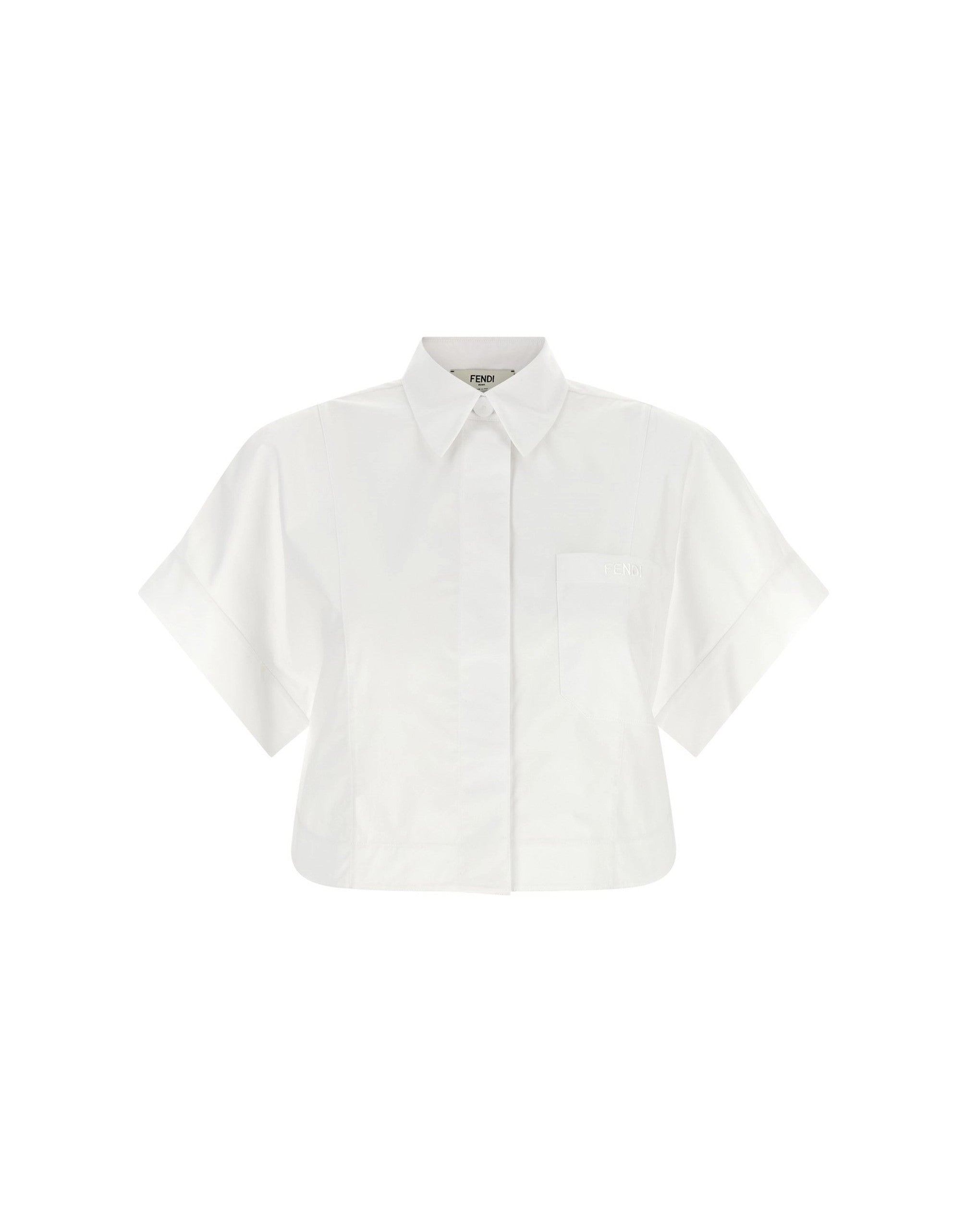 Fendi Crop Button Shirt