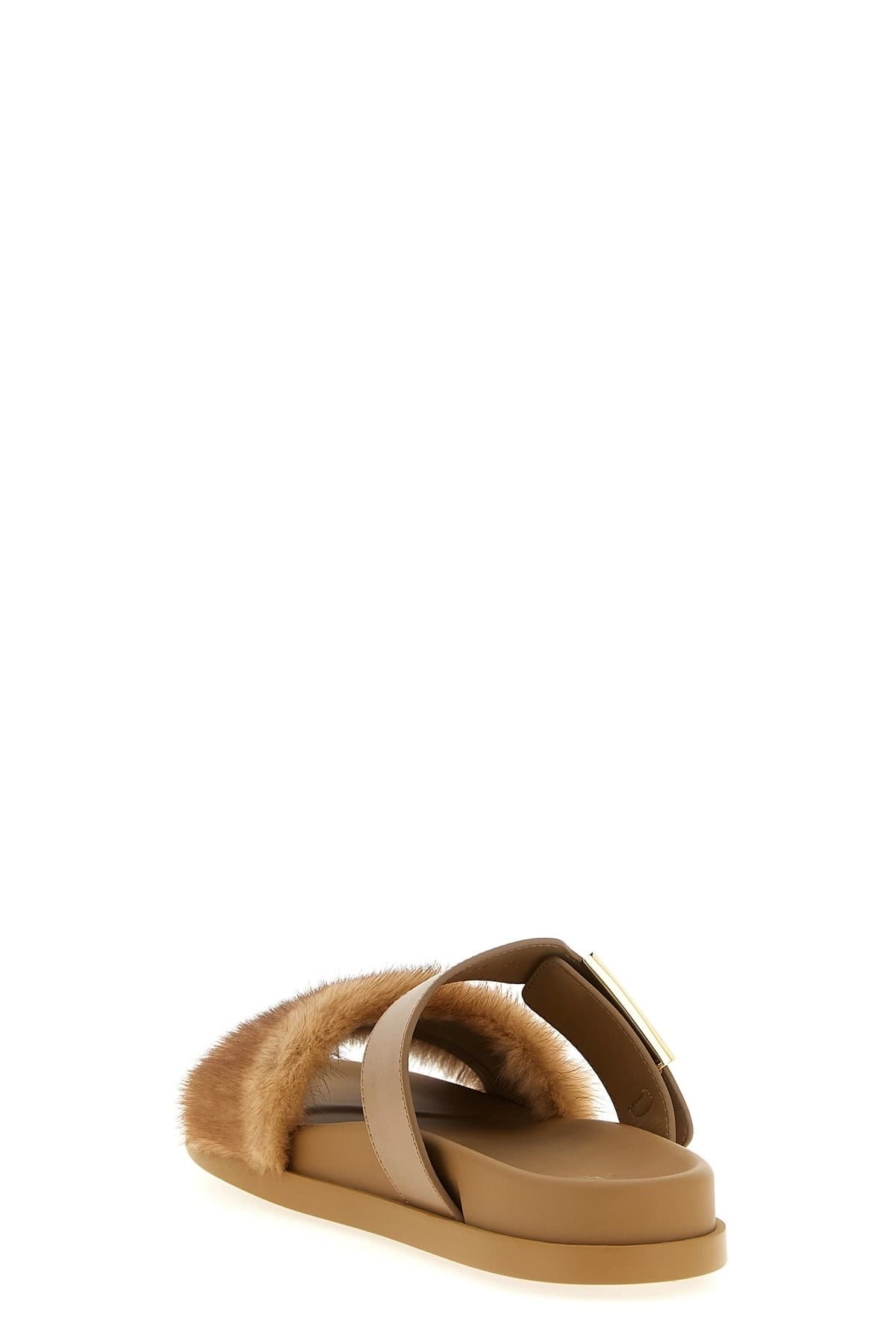 Fendi Fendi Feel Leather Slides