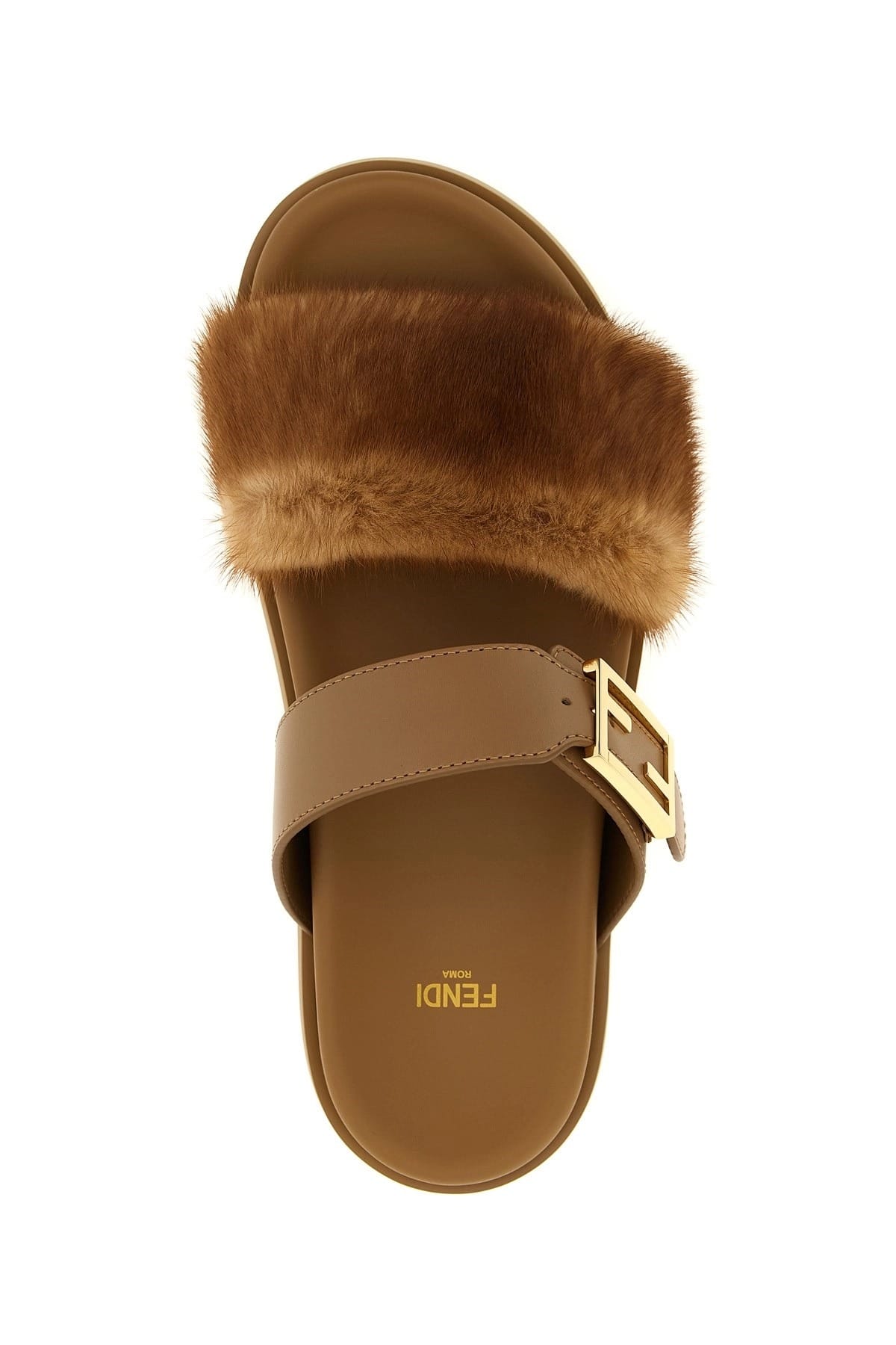 Fendi Feel 가죽 슬라이드