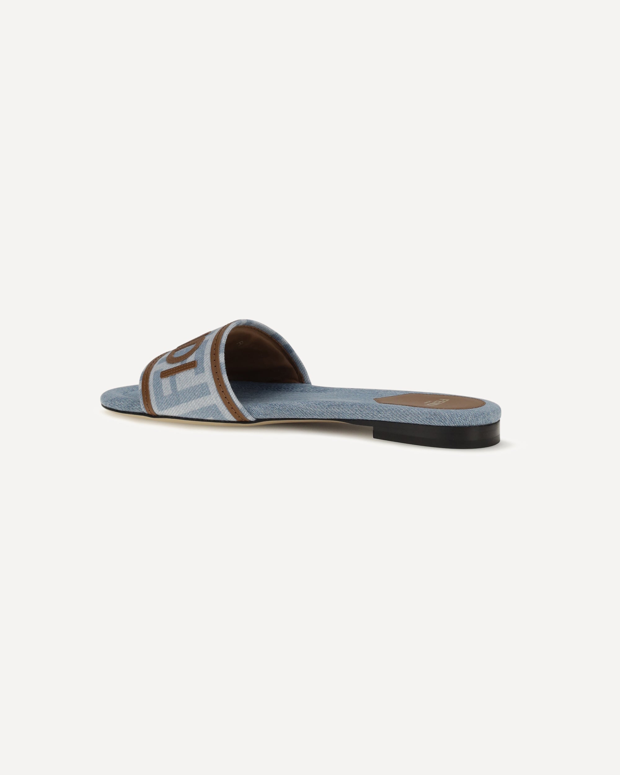 Fendi Ff Denim Sandals