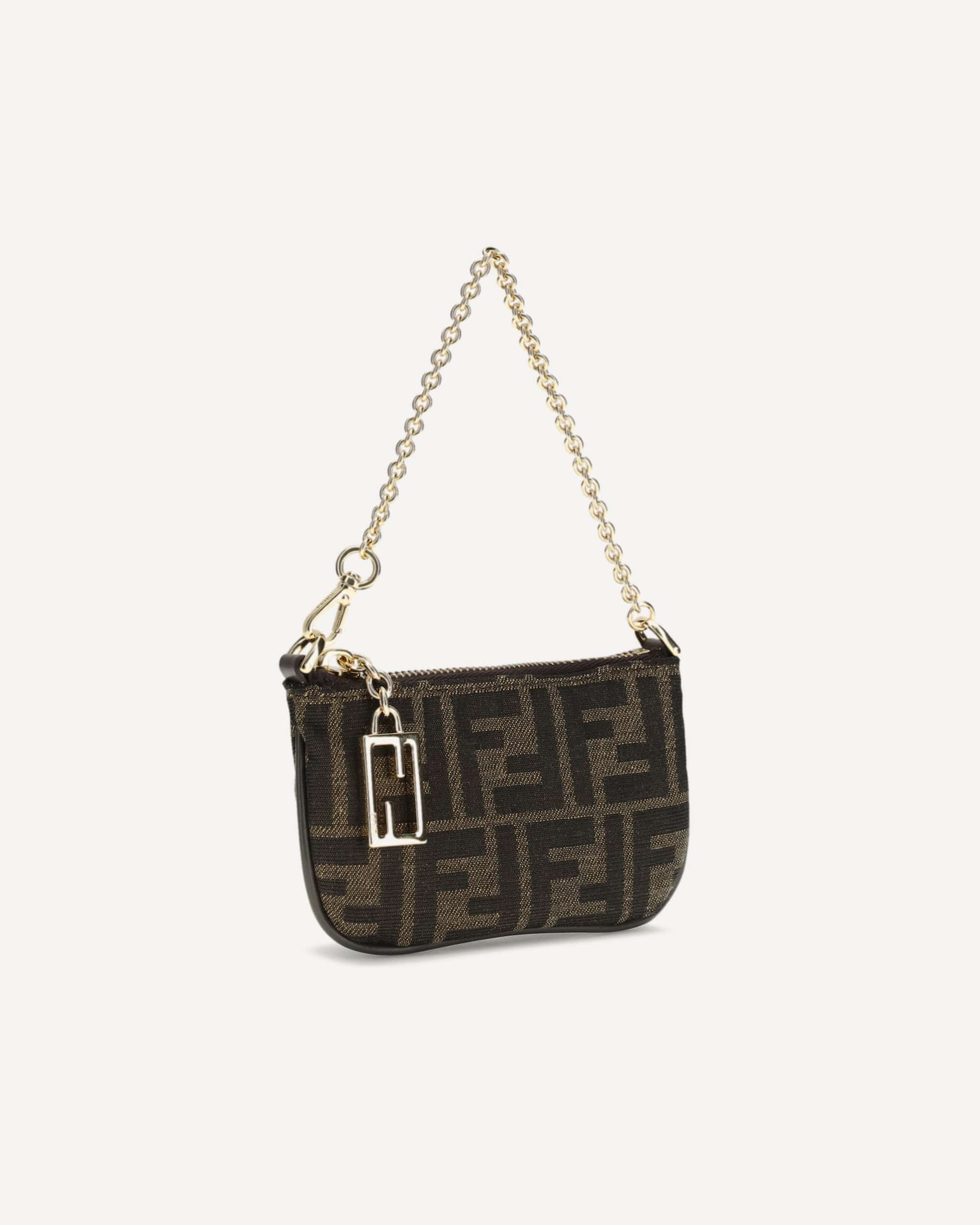 Fendi Ff Jacquard Clutch With Ff Charm - alternate view