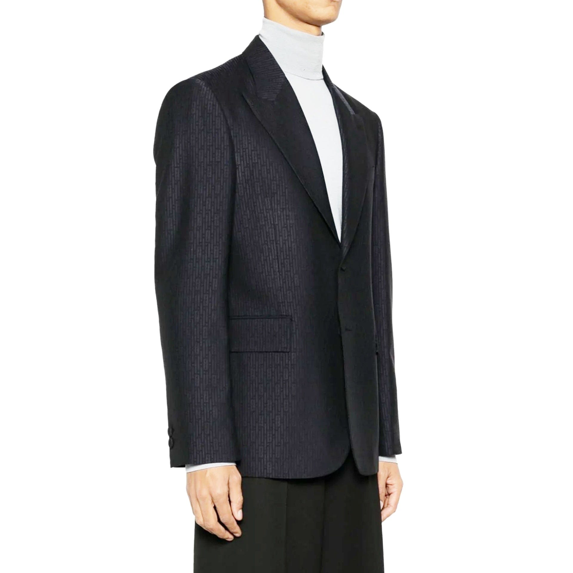 Fendi Ff Motif Wool Single Breasted Jacket - alternate view