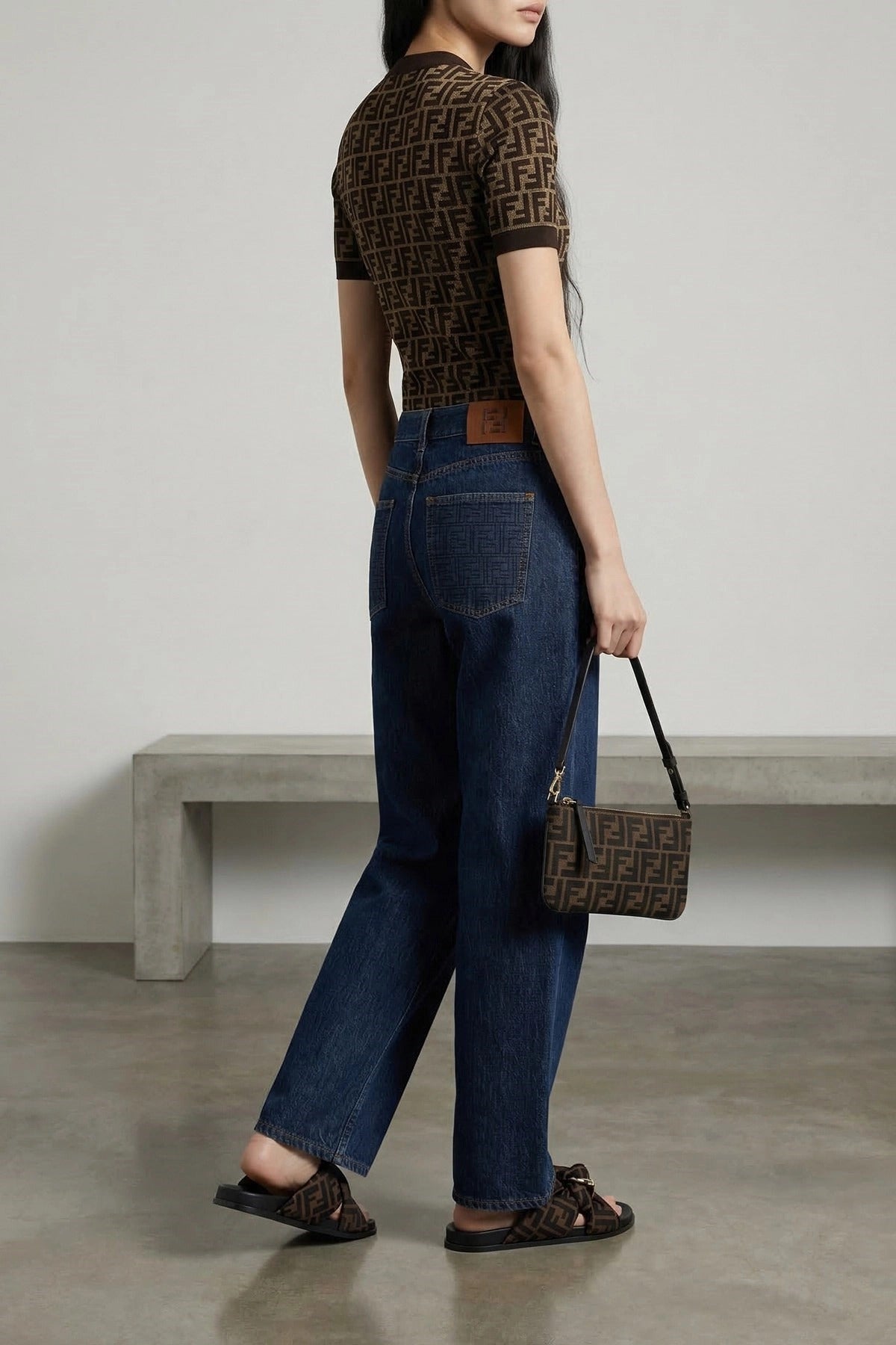 Fendi FF Padded Jeans
