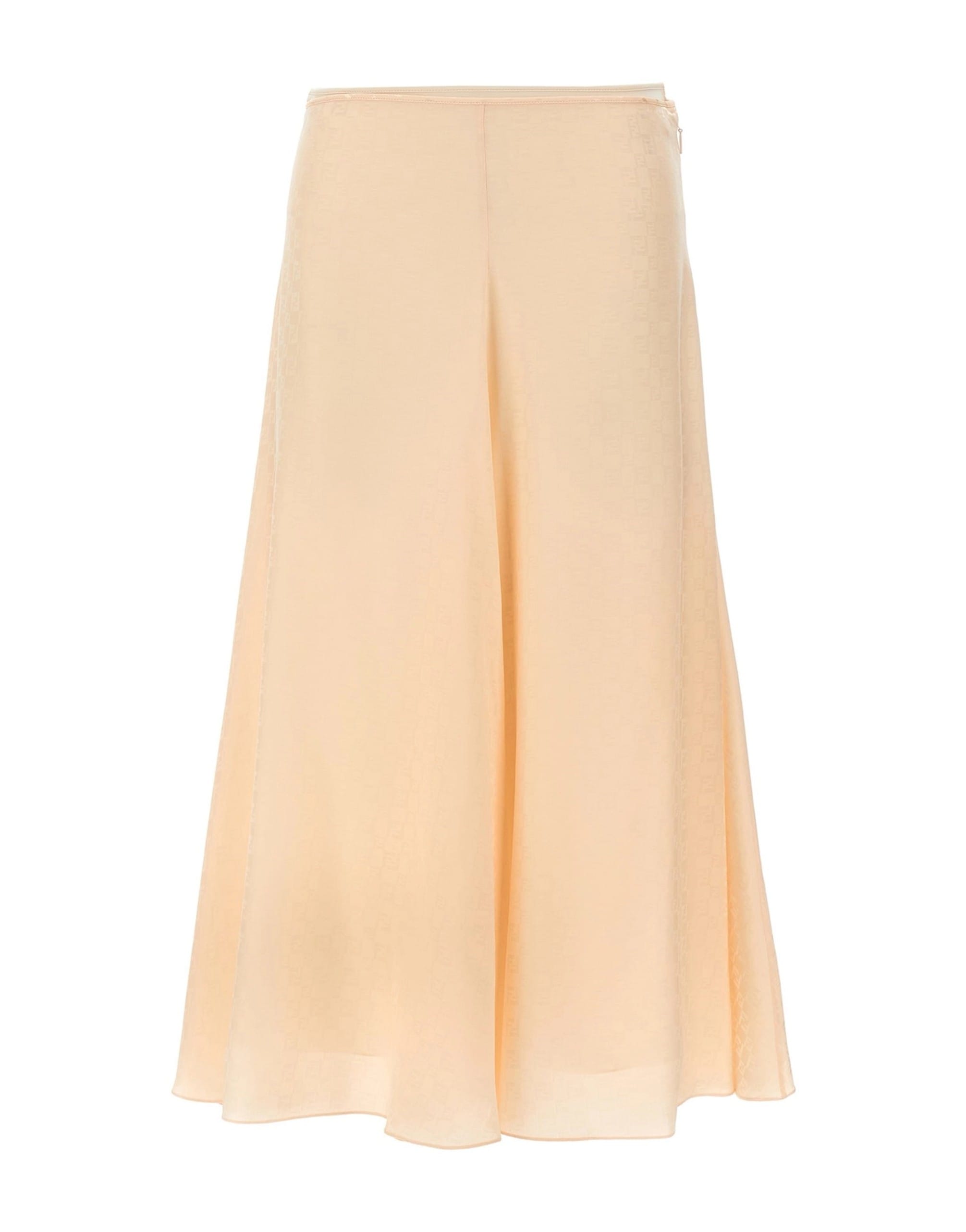Fendi Fendi FF Silk Midi Skirt