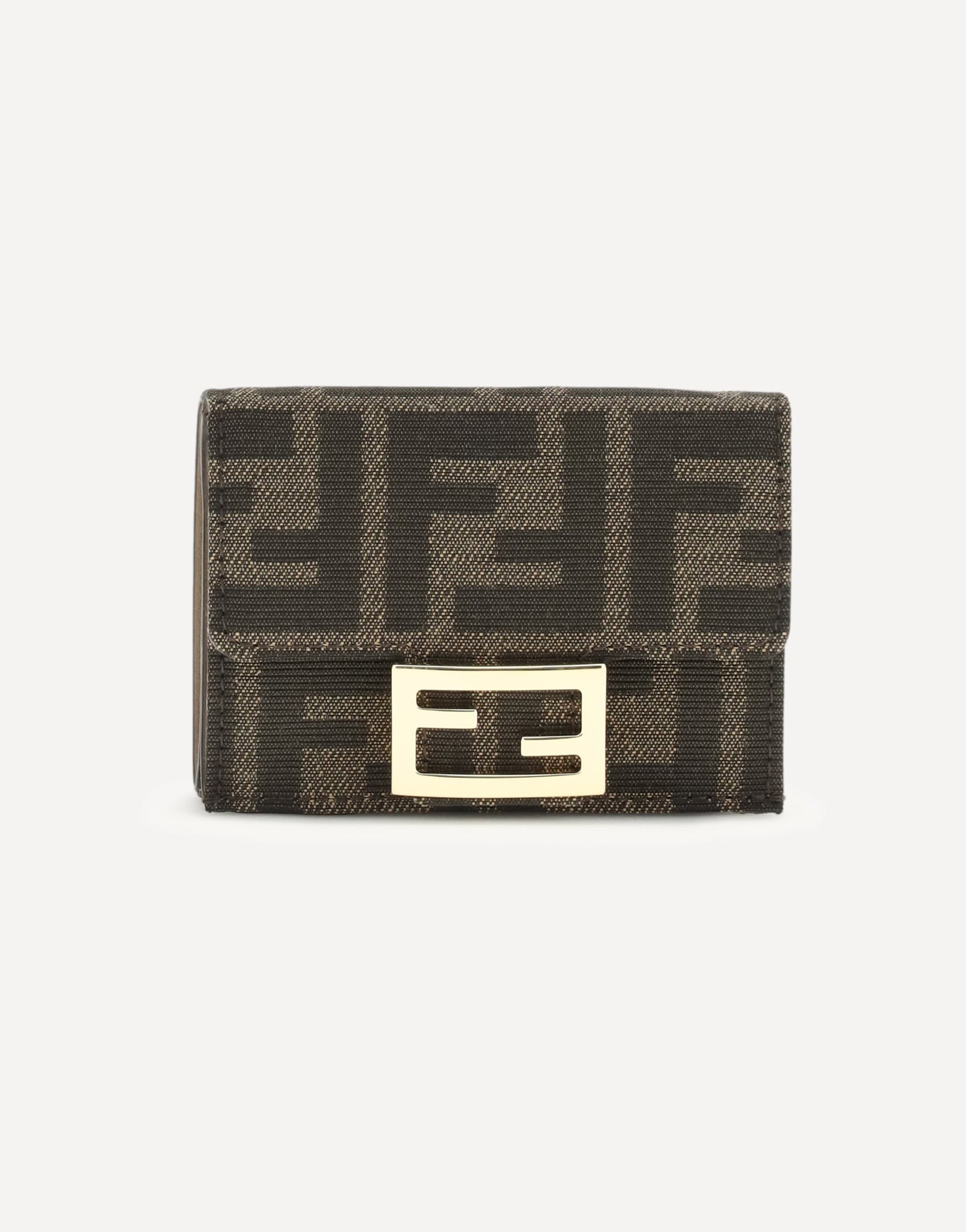 Fendi Ff Trifold Wallet With Coin Pocket