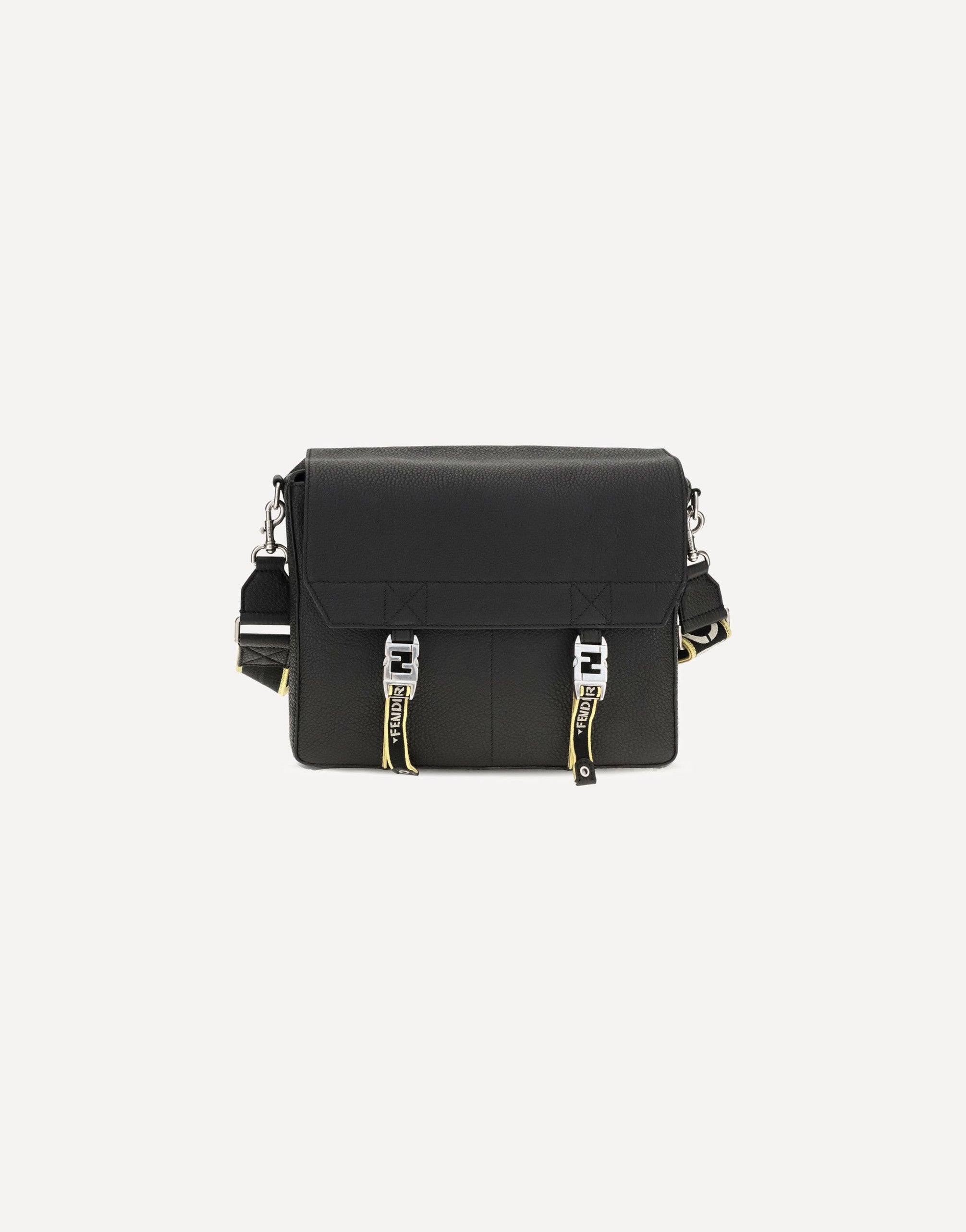 Fendi Flow Mess Medium Roman Leather Crossbody Bag