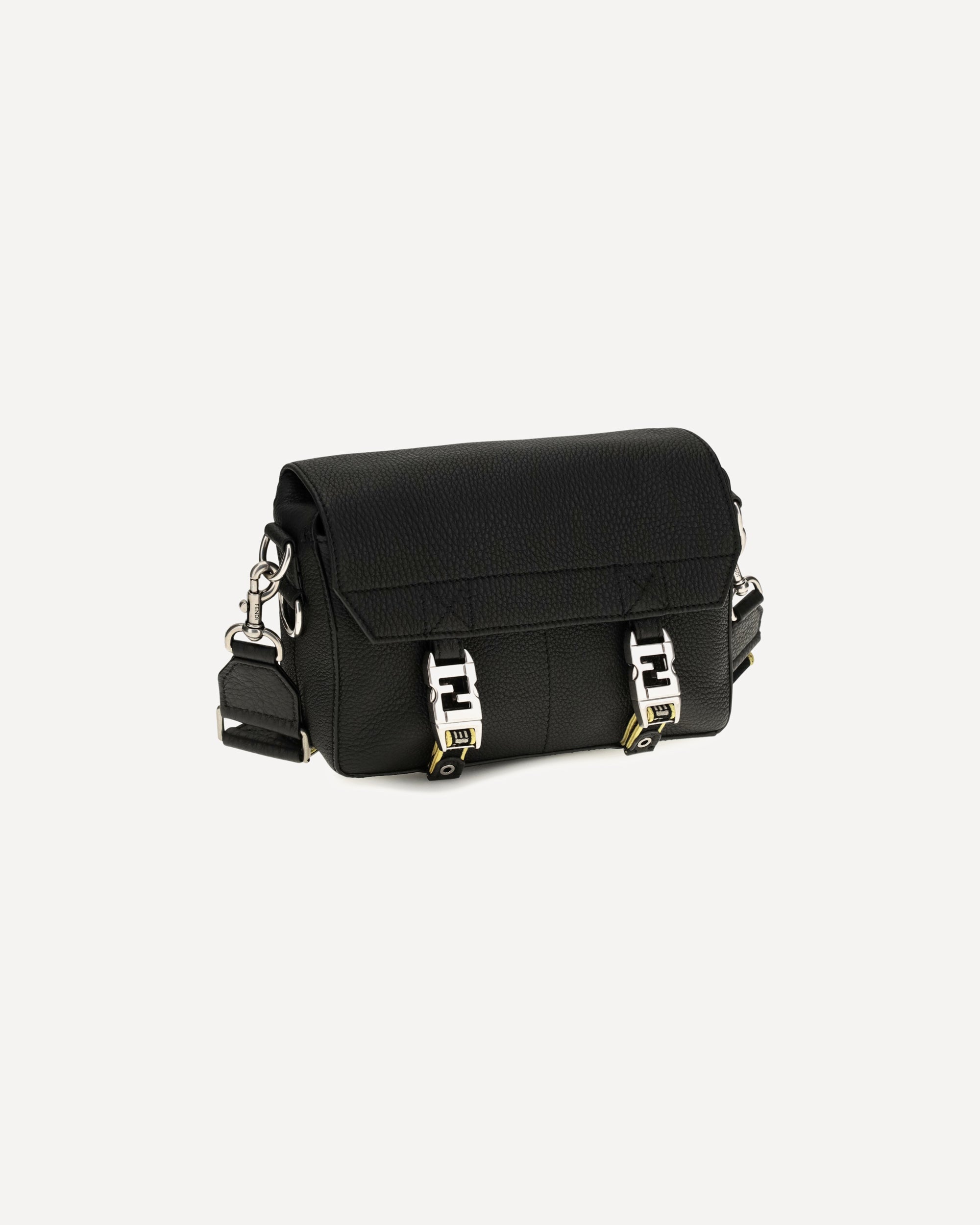 Fendi Flow Romano Leather Crossbody Bag