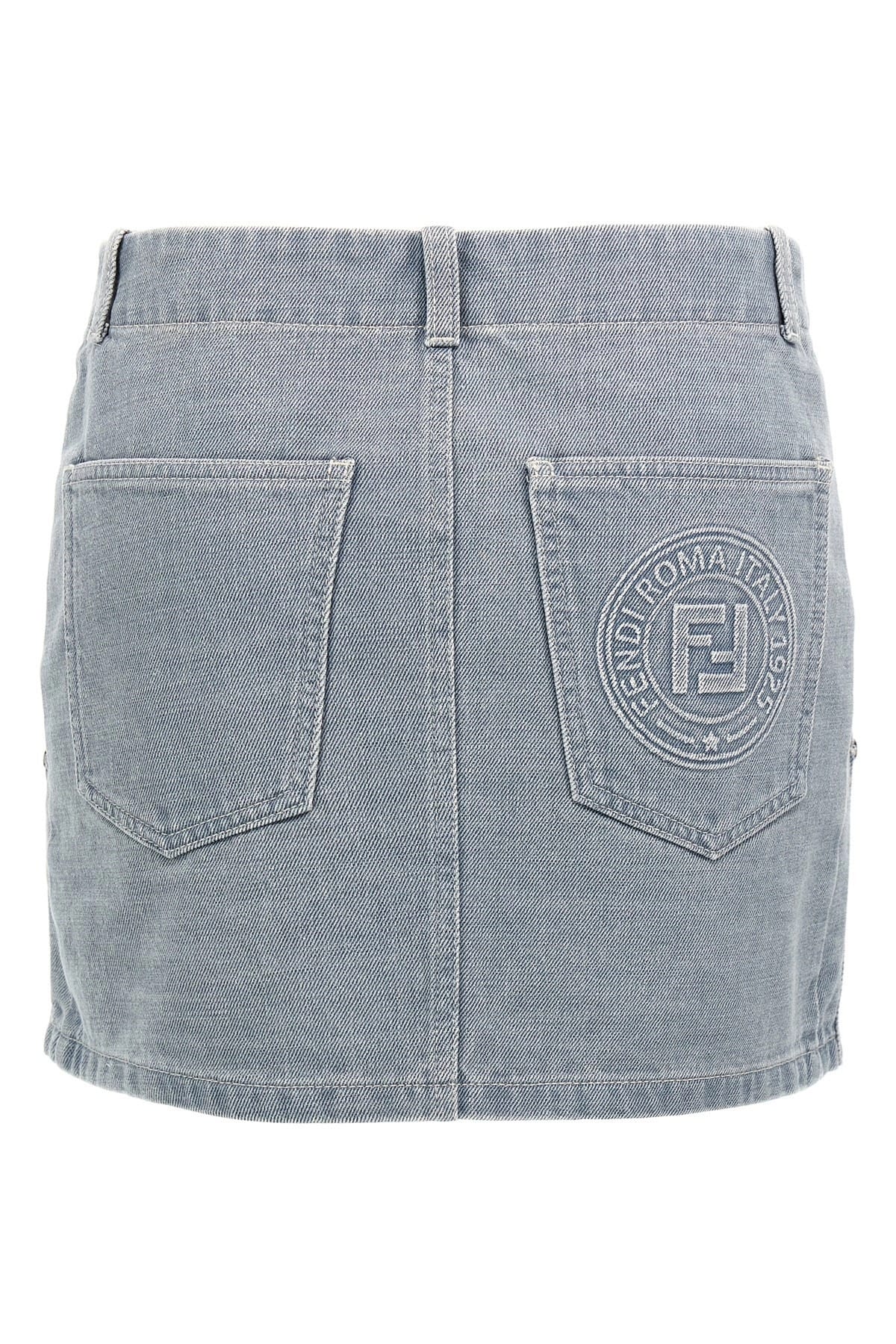 Fendi Fendi Go-To Embossed Mini Skirt