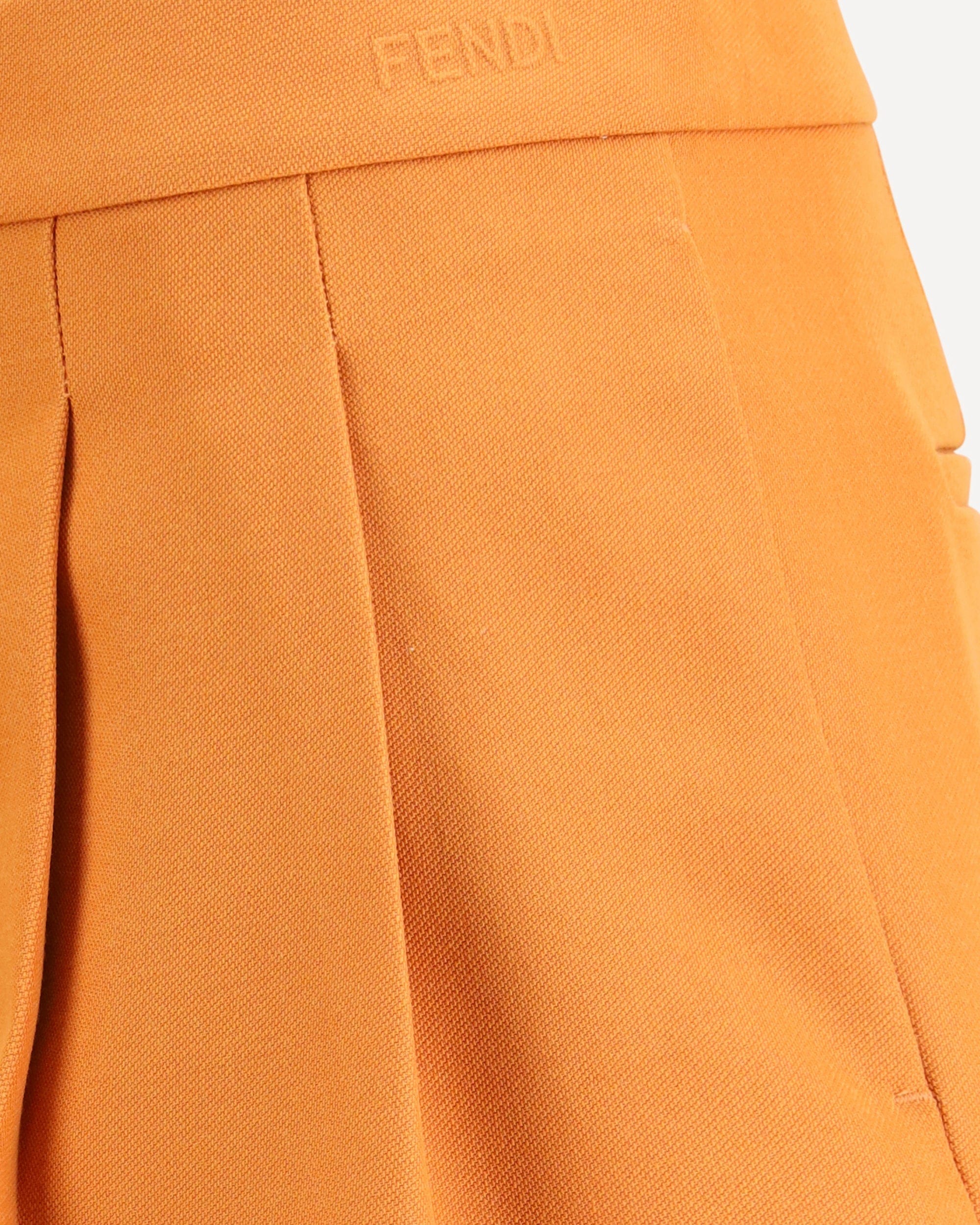 Fendi Grain De Poudre Wool Shorts