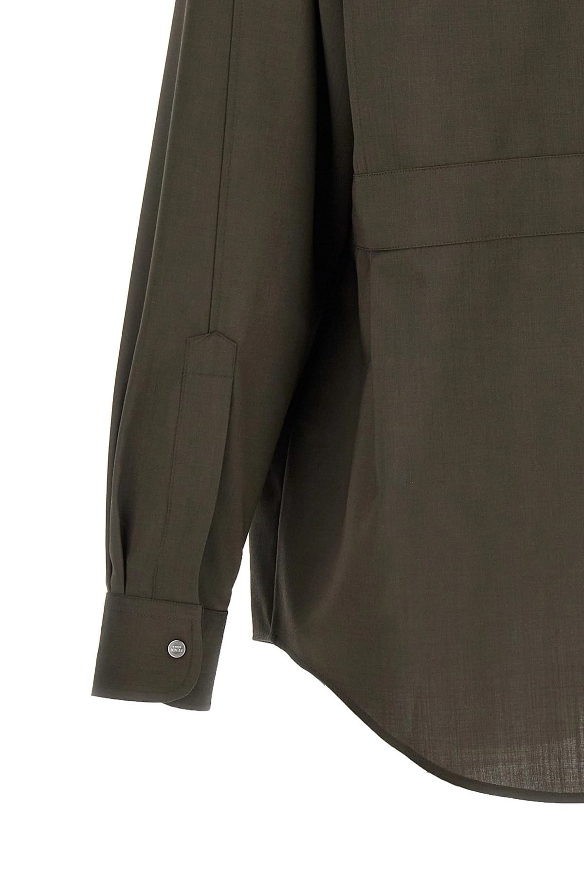 Fendi Fendi Green Wool Shirt