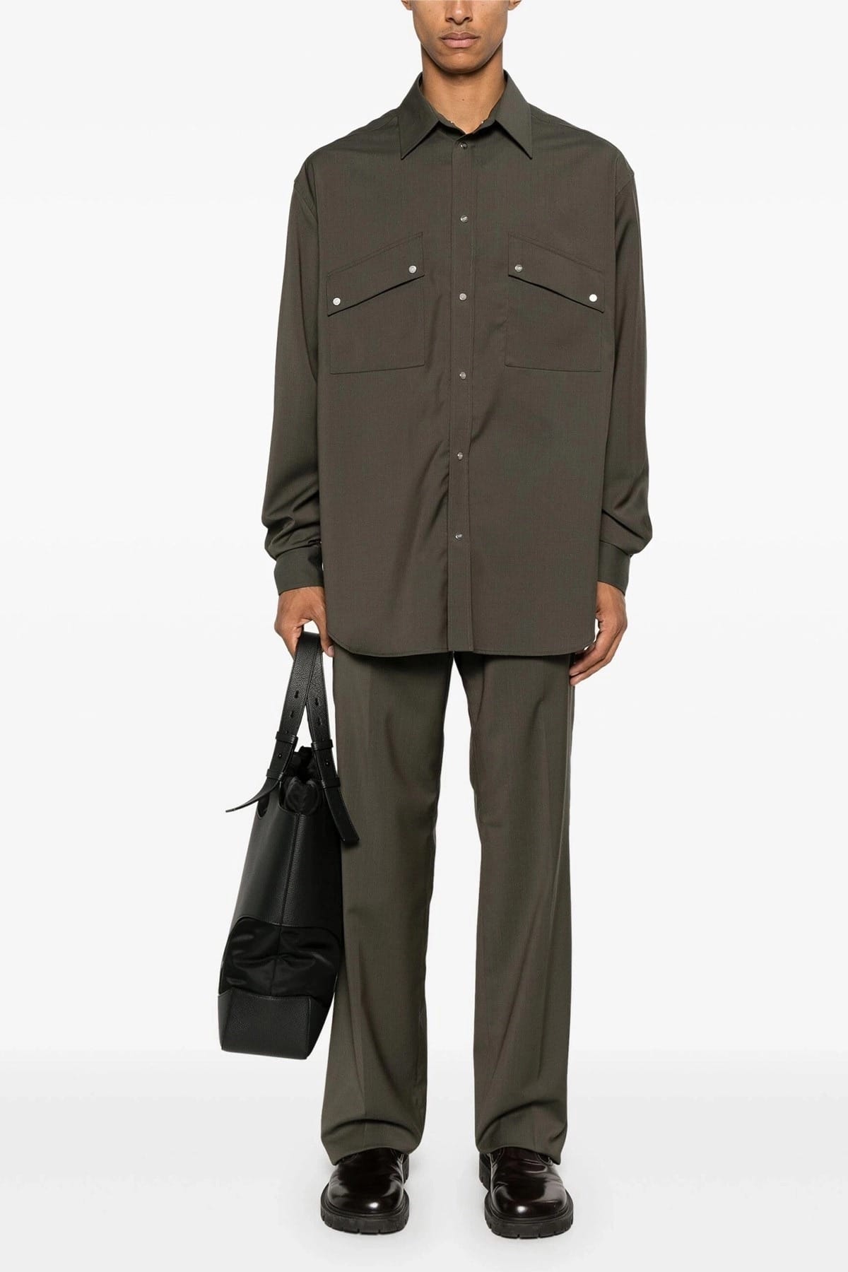 Fendi Fendi Green Wool Shirt